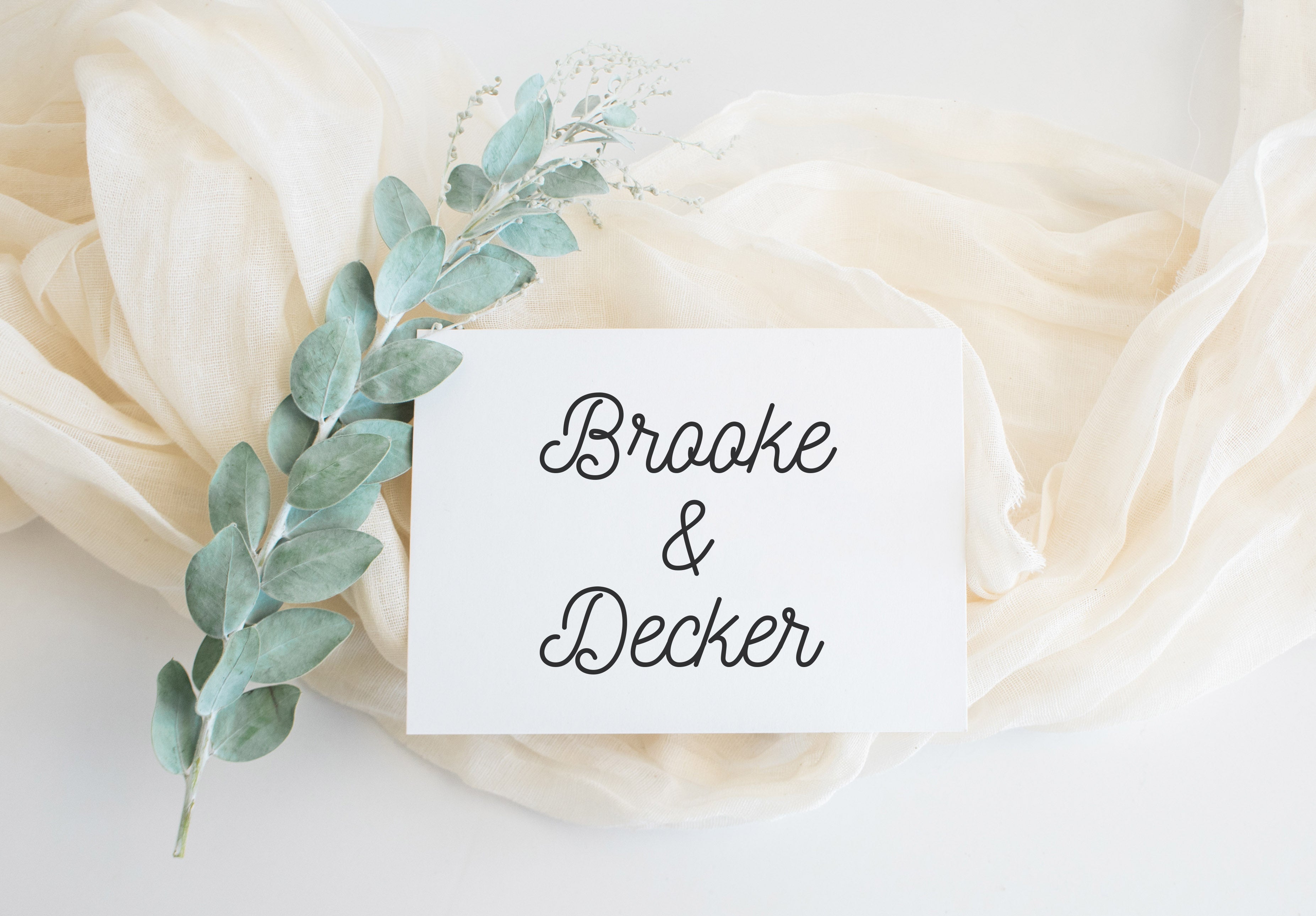Brooke Wedding Stamp