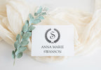 Stamp - Wreath Initial Name