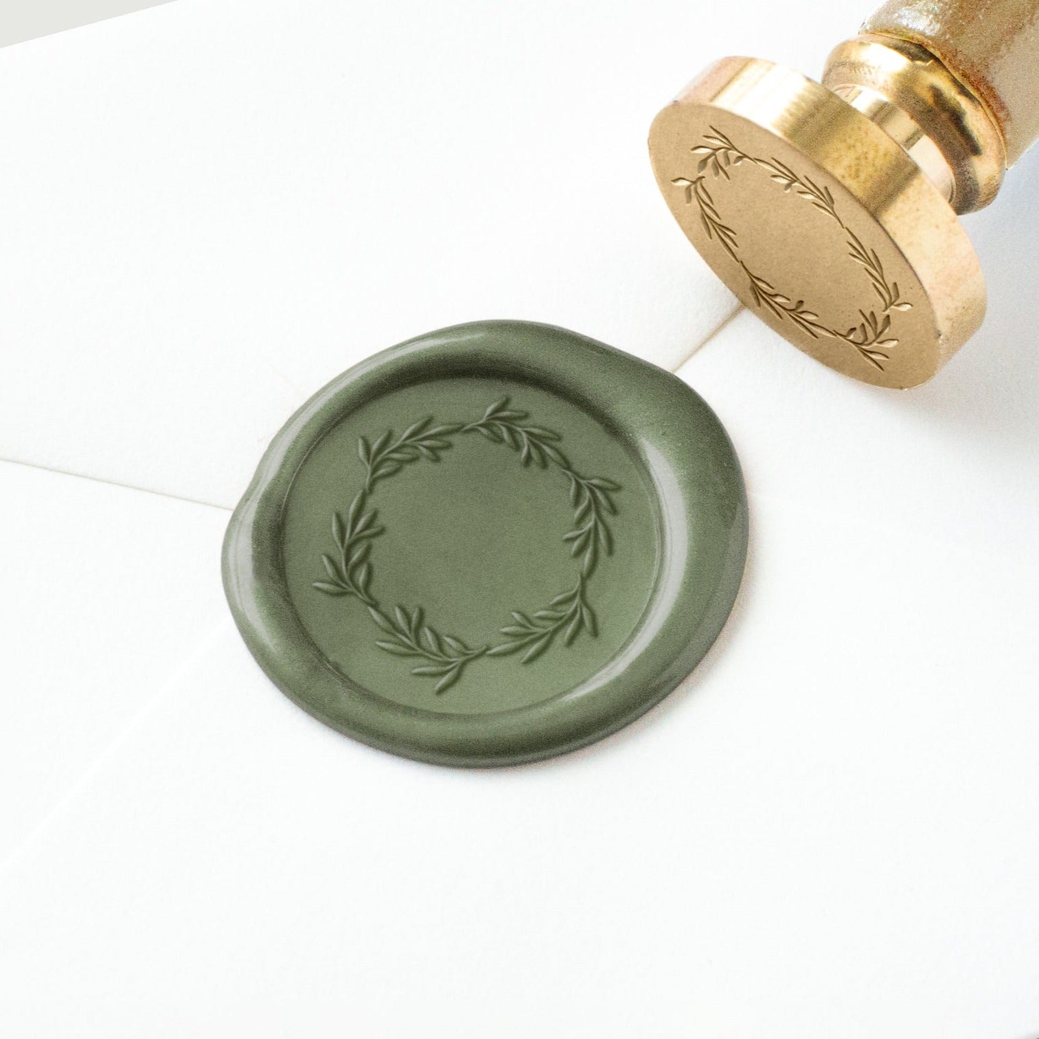 Wax Seal - Olive Wreath