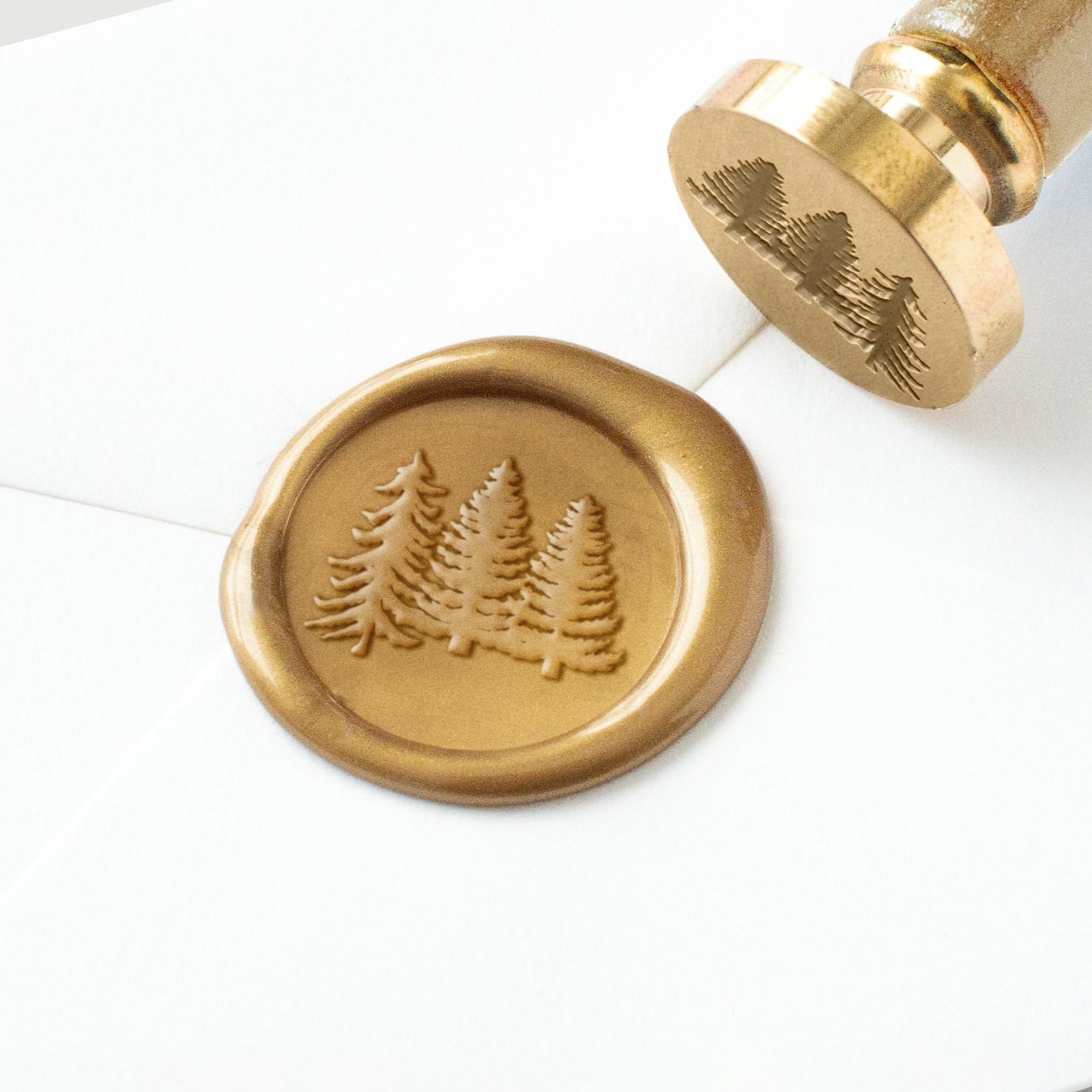 Wax Seal Stamp - Pine Trees