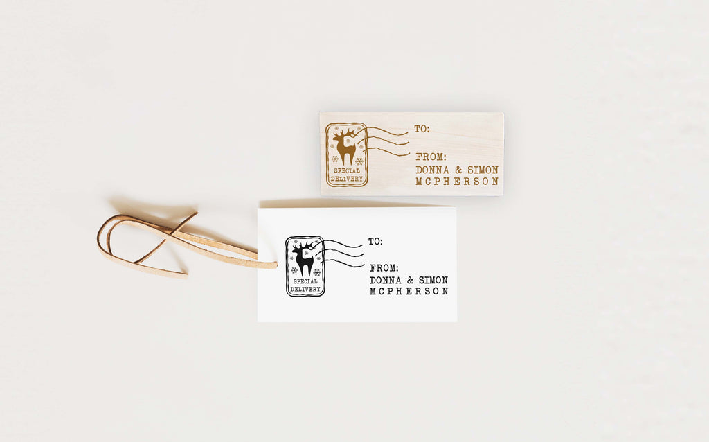 Stamp - Reindeer Special Delivery
