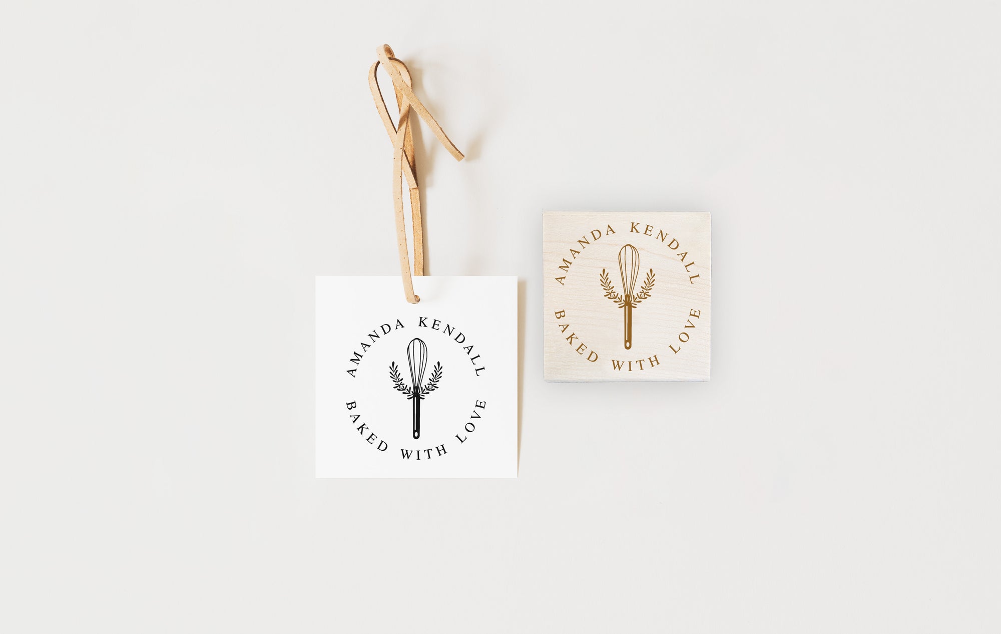 Stamp - Whisk with Laurel