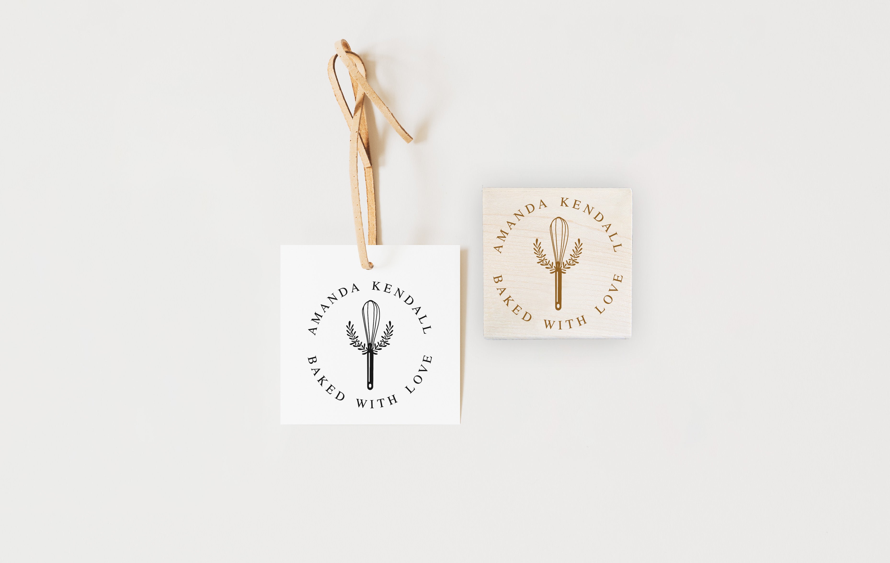 Stamp - Whisk with Laurel