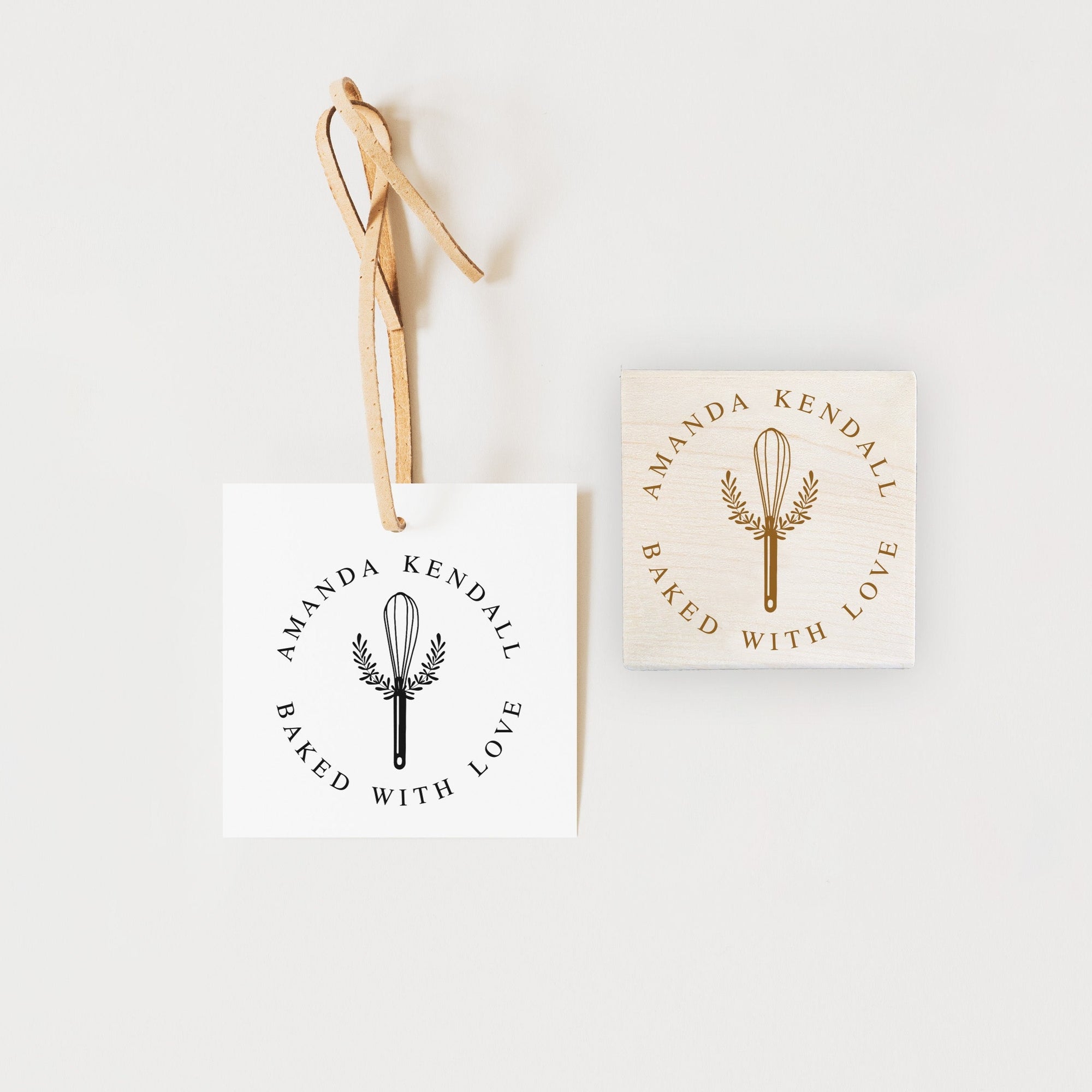 Stamp - Whisk with Laurel