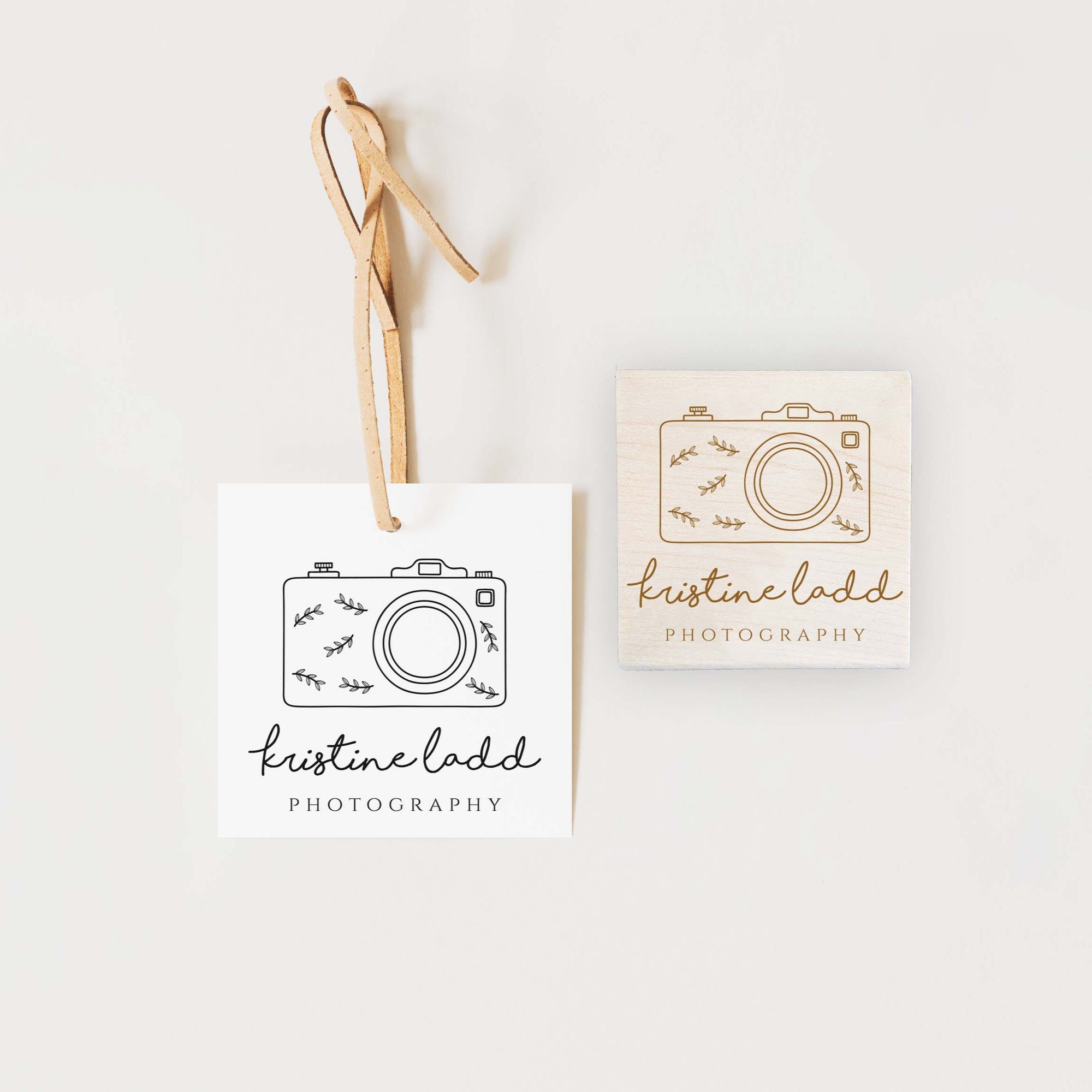 Stamp - Camera with Leaves