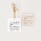 Stamp - Santa with Reindeers