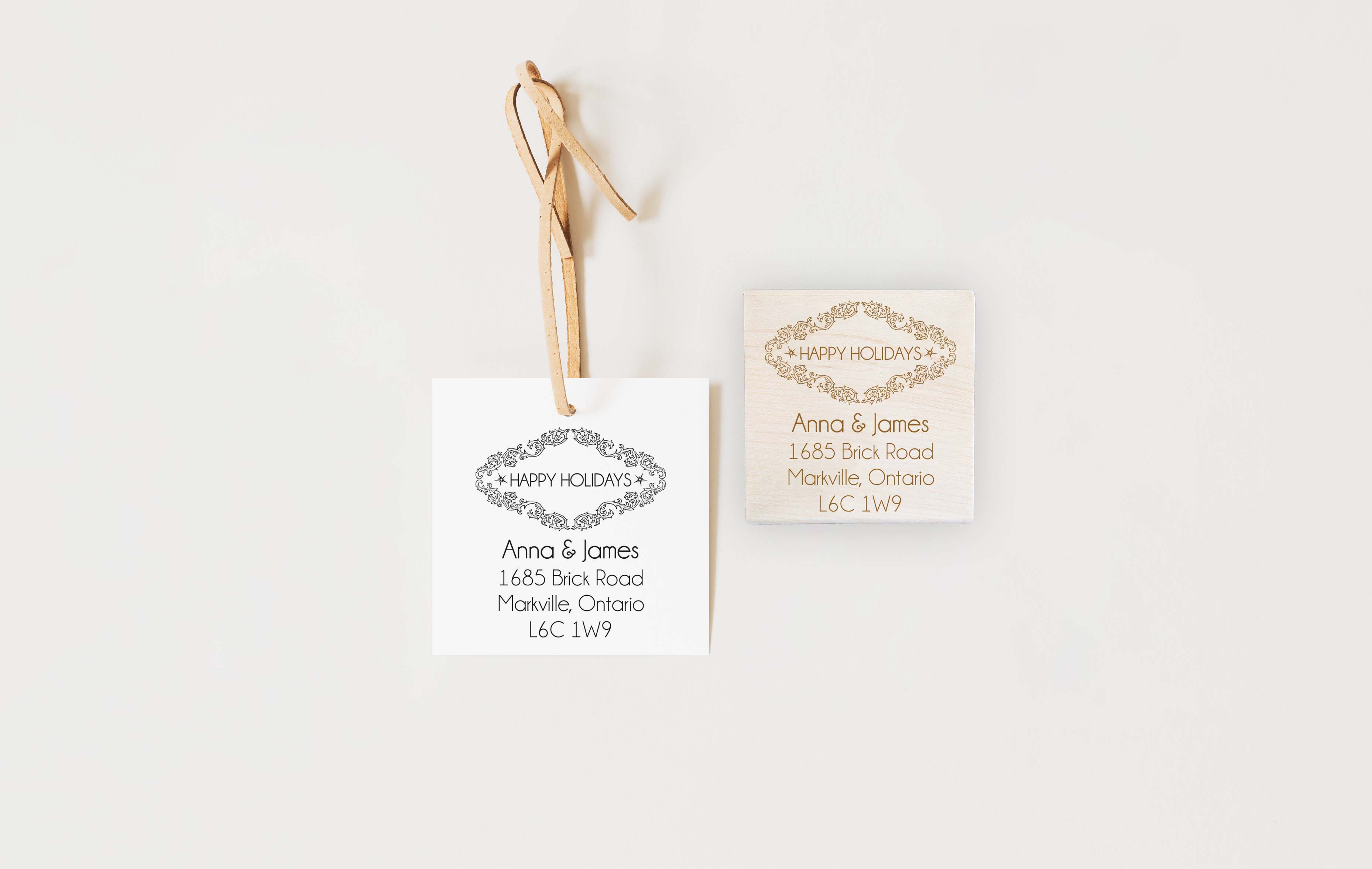 Stamp - Sparkling Holidays Address