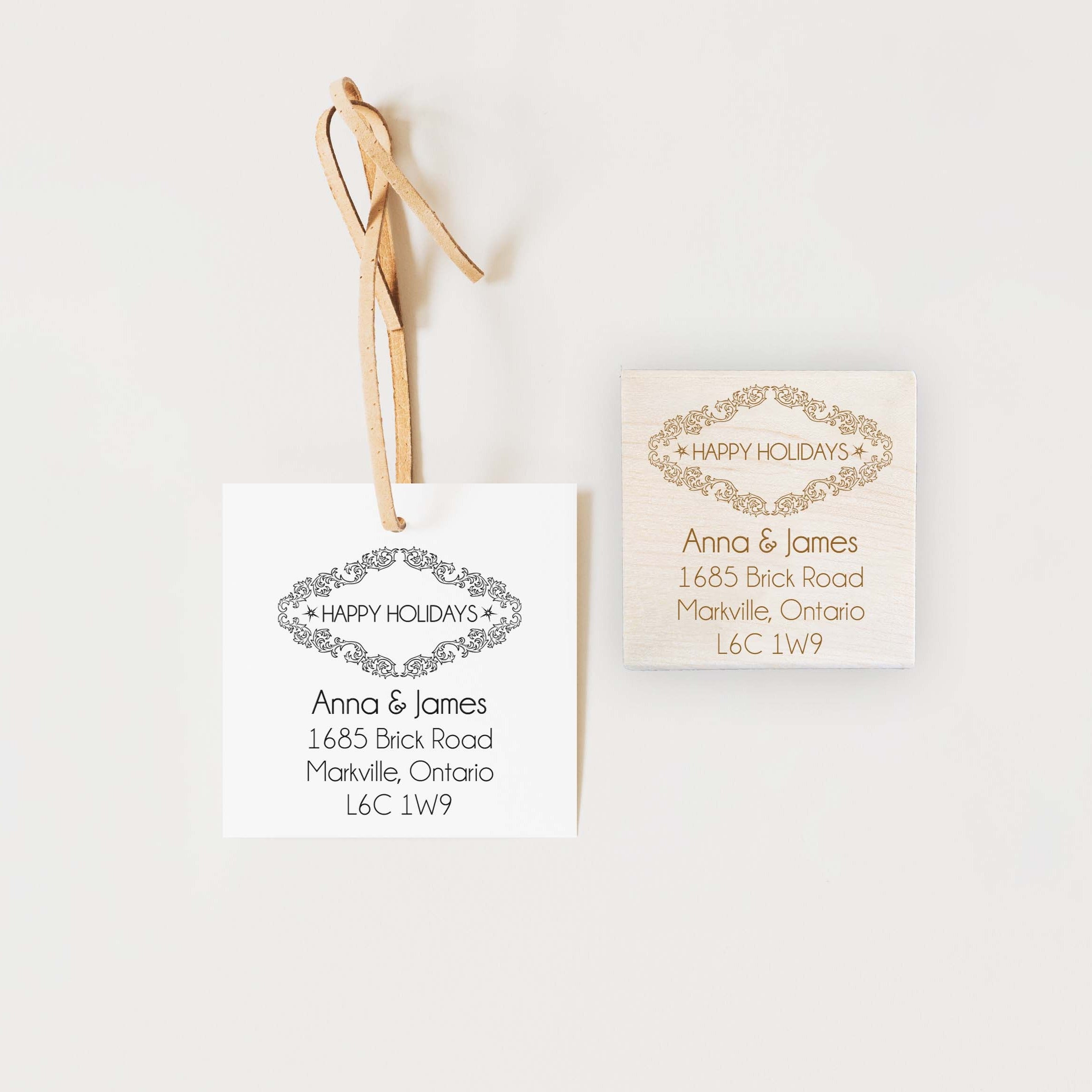 Stamp - Sparkling Holidays Address