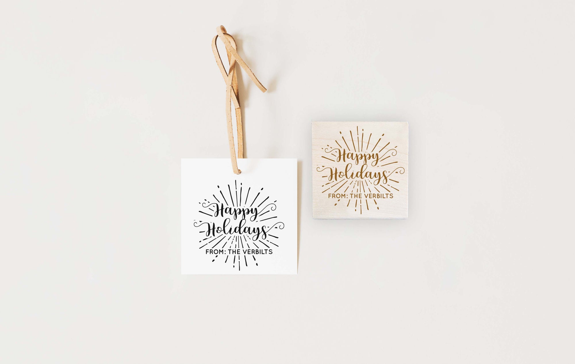 Stamp - Happy Holidays Fireworks