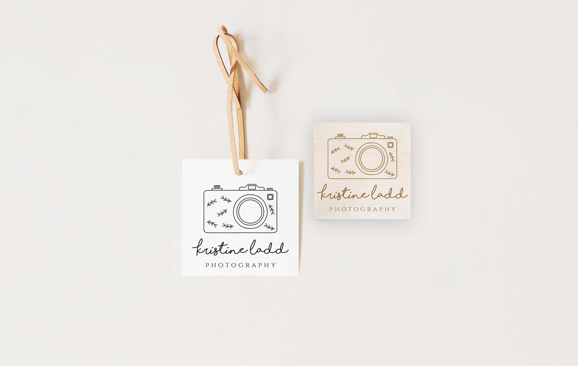 Stamp - Camera with Leaves