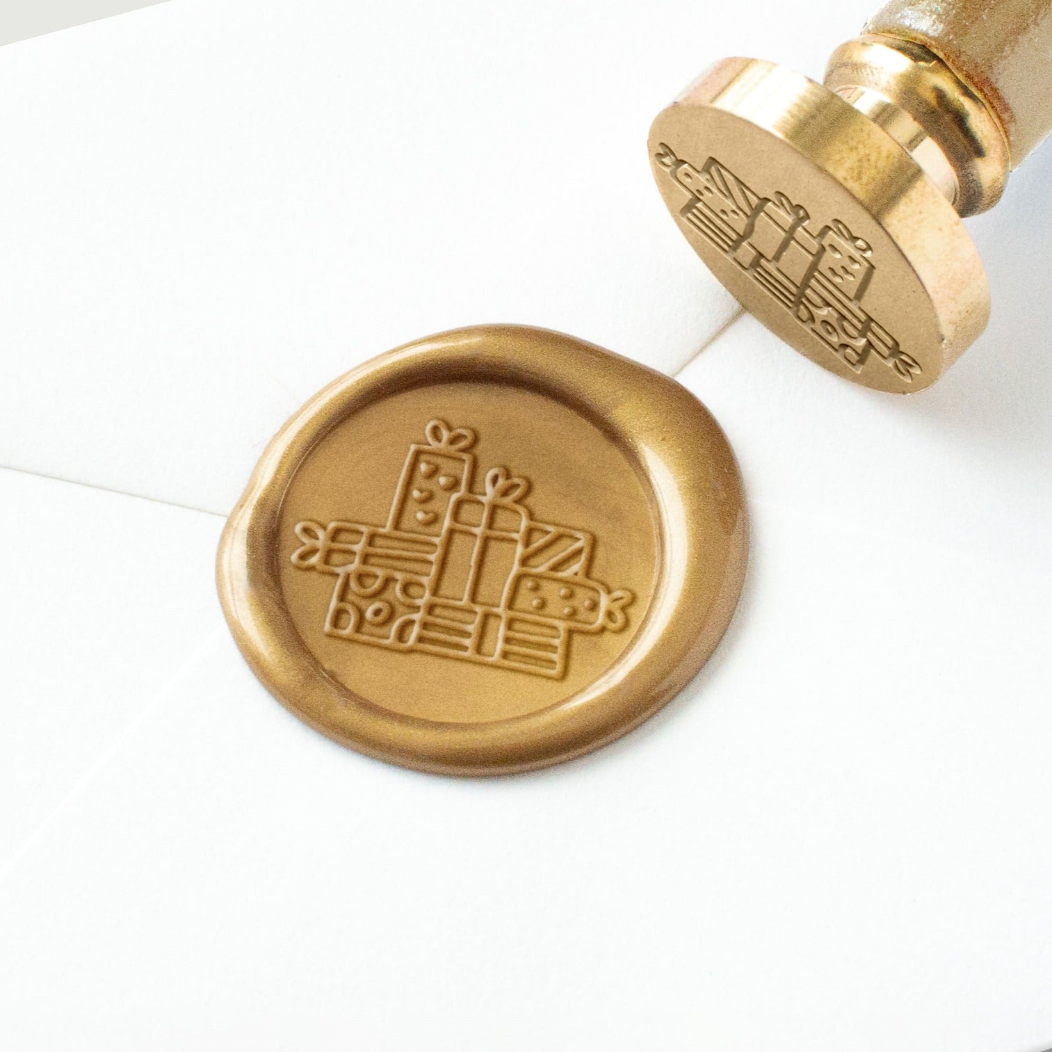 Wax Seal Stamp - Presents Stack