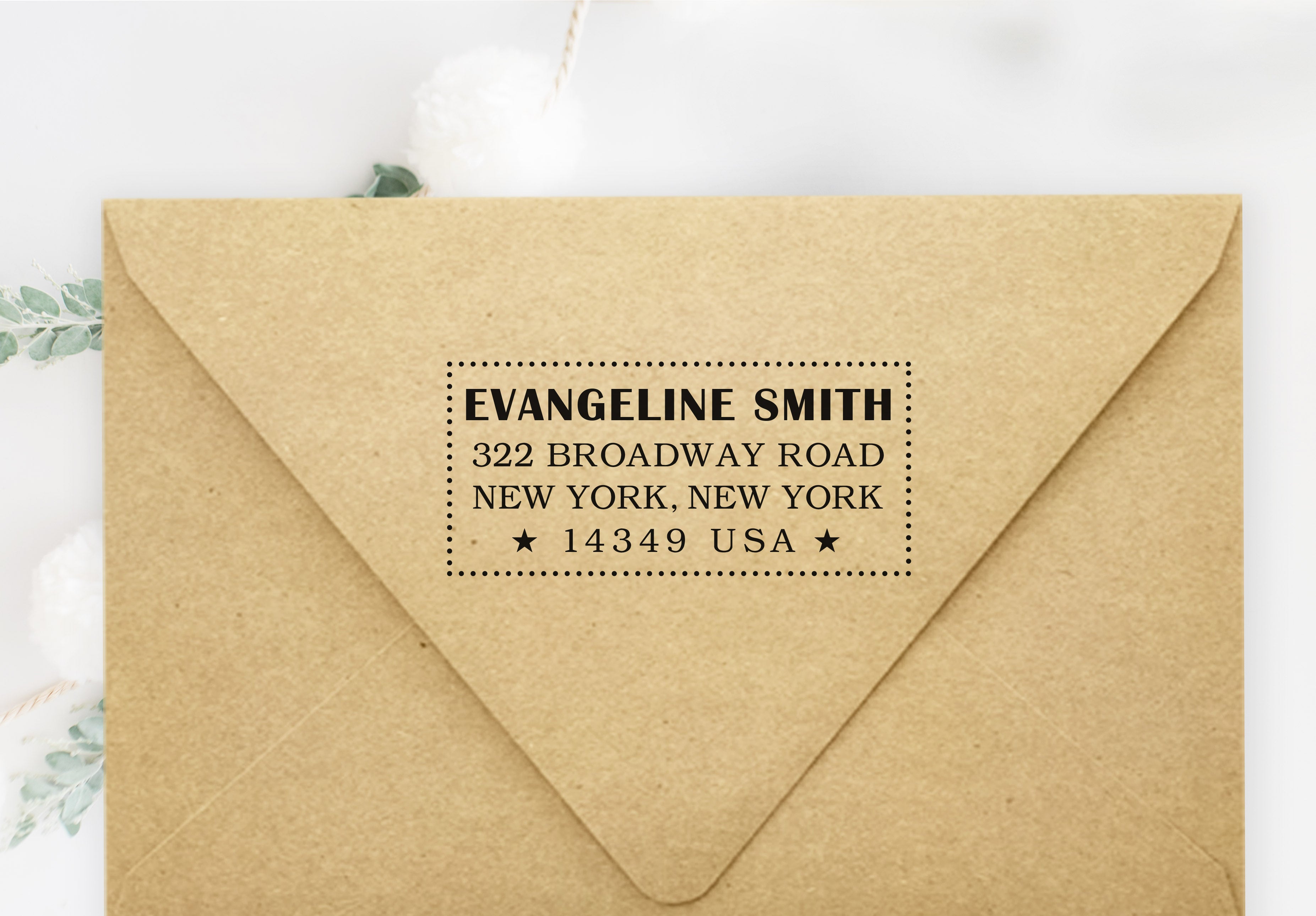 Evangeline Address Stamp