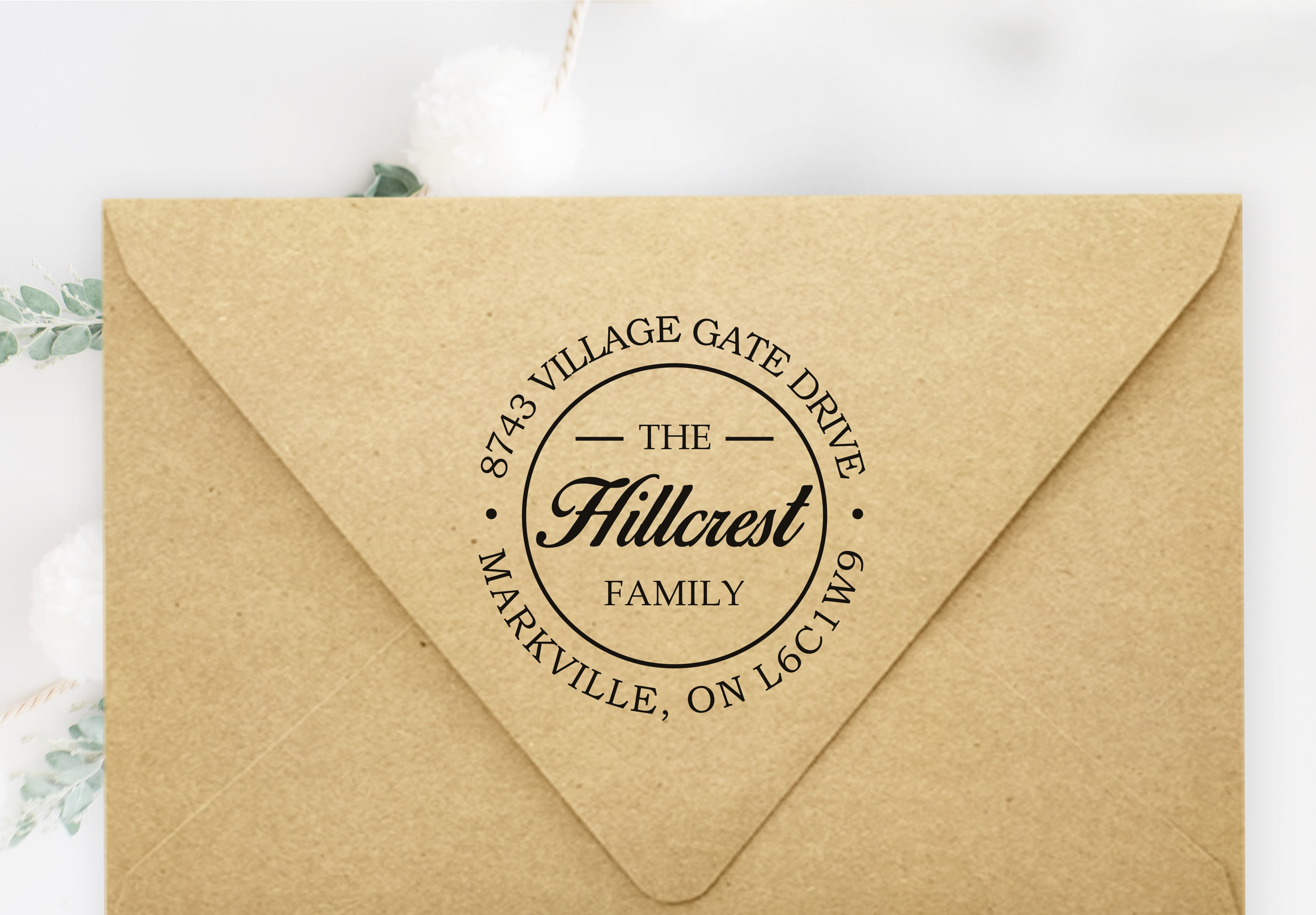 Hillcrest Address Stamp