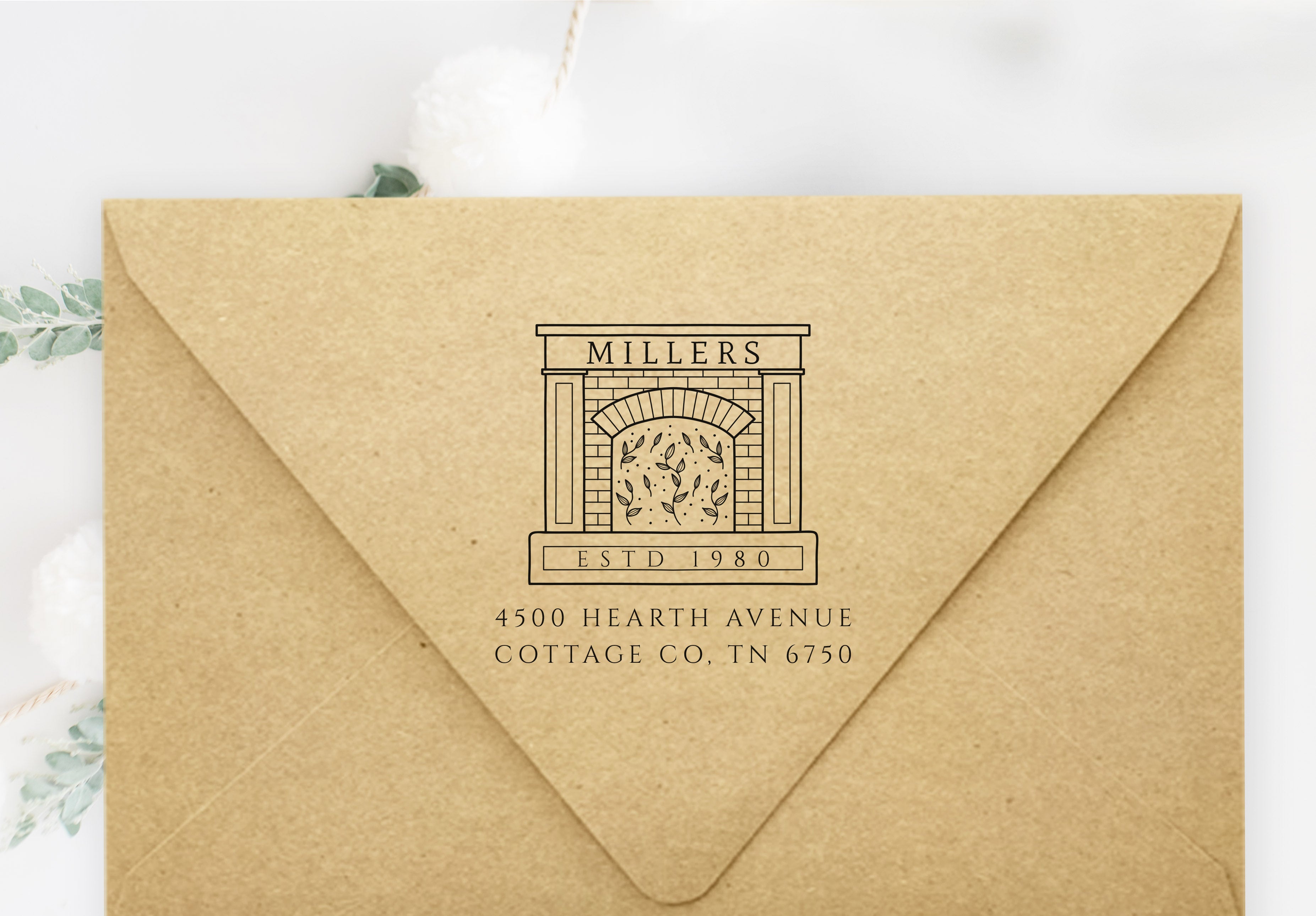 Hearth Address Stamp