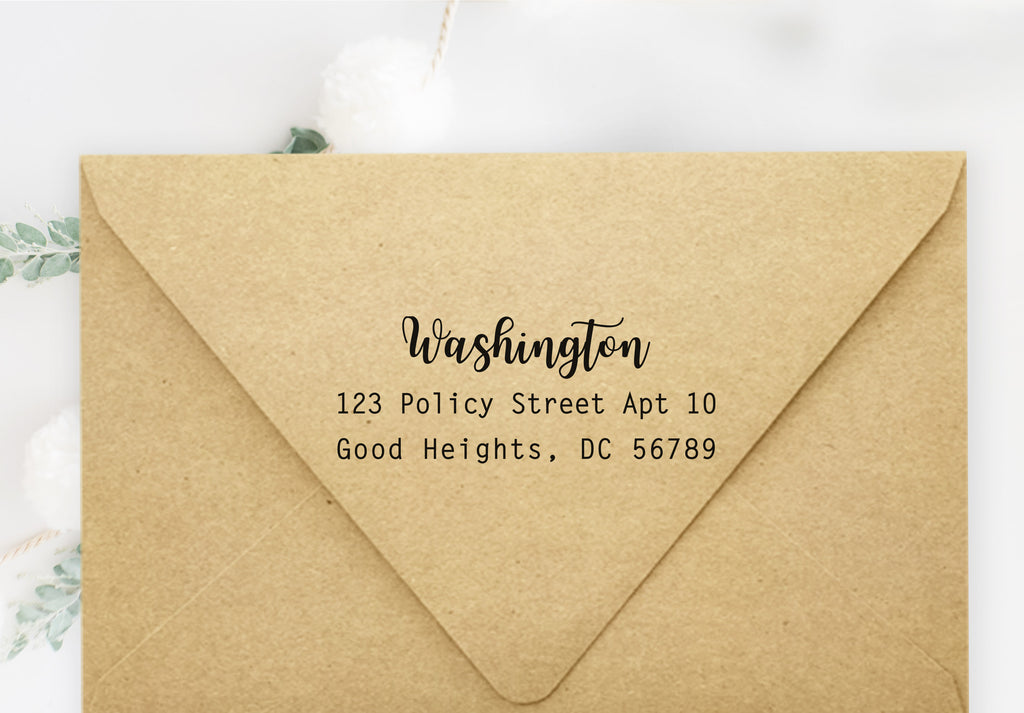 Washington Address Stamp