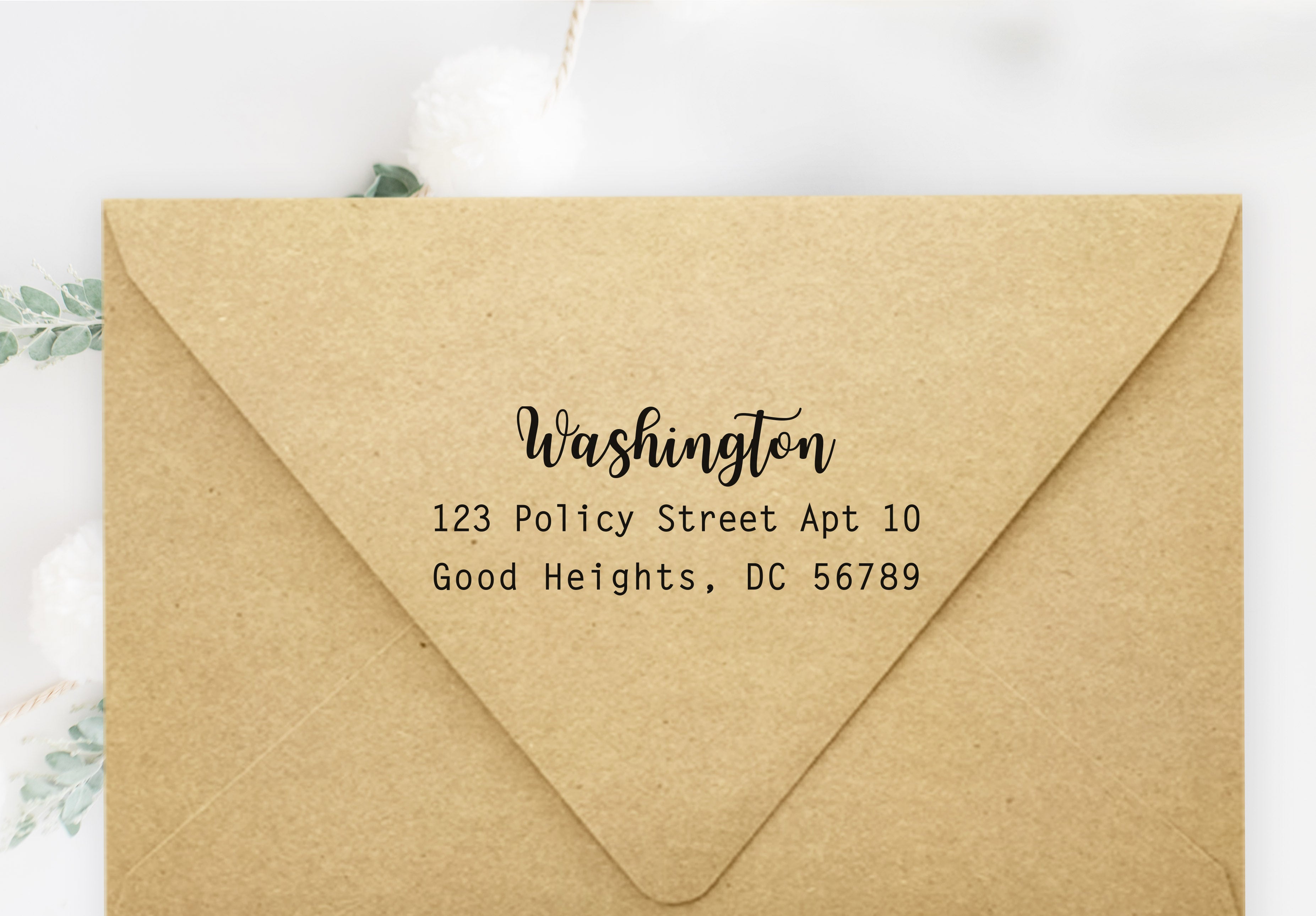 Washington Address Stamp