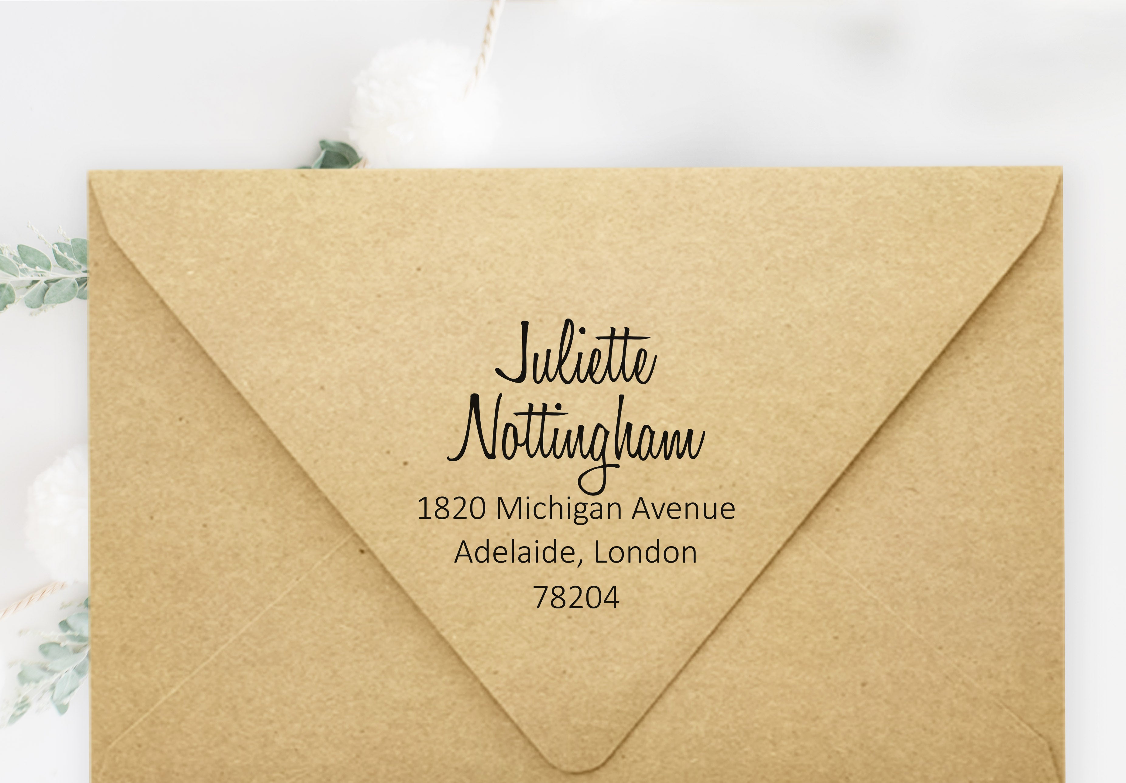 Juliette Address Stamp