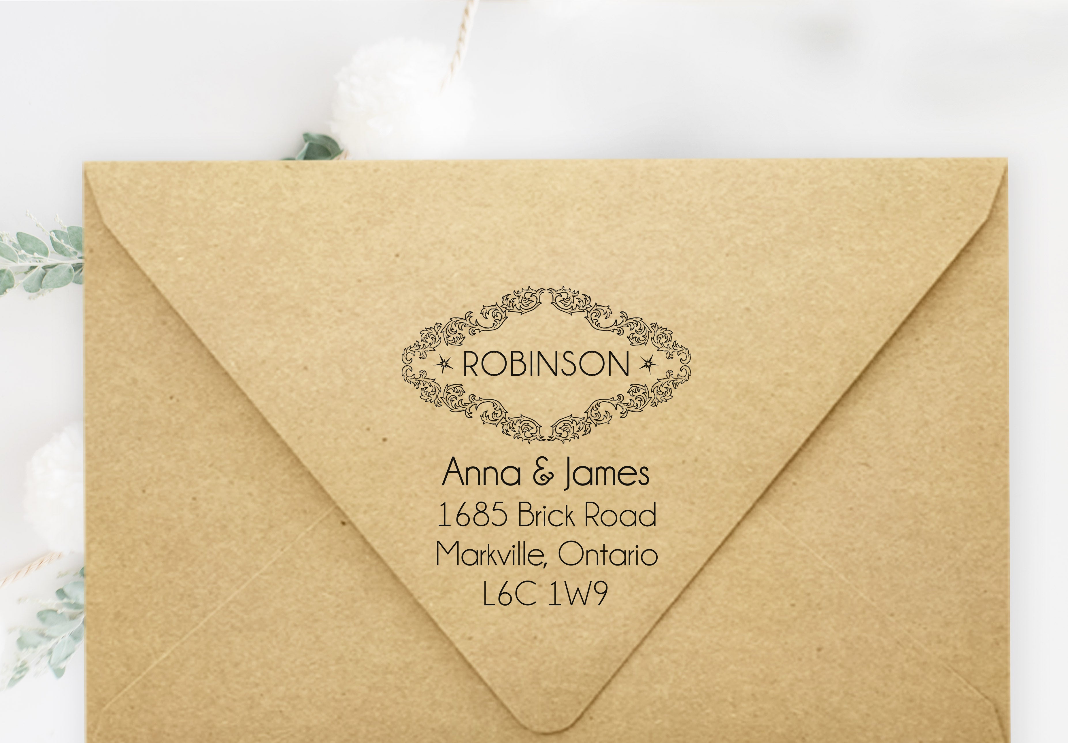 Anna & James Address Stamp
