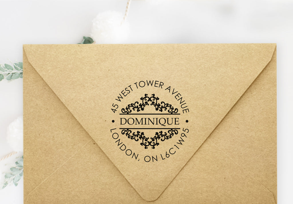 Dominique Address Stamp