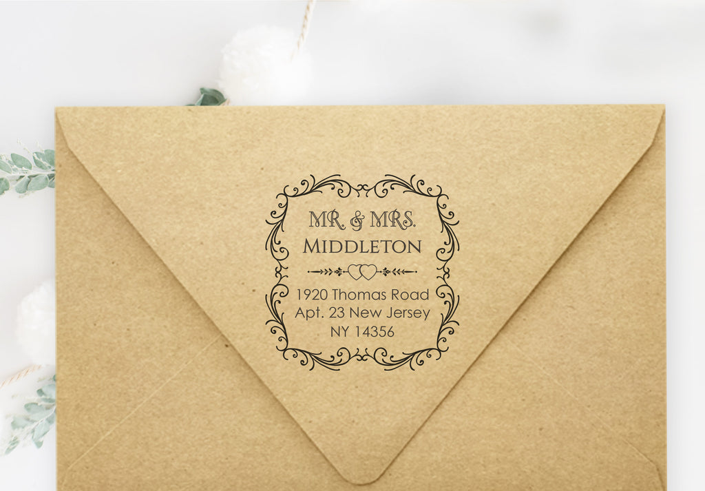 Mr. and Mrs. Address Stamp