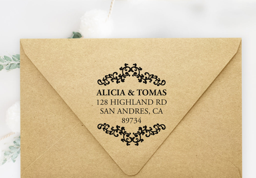 Elegant Borderrs Address Stamp