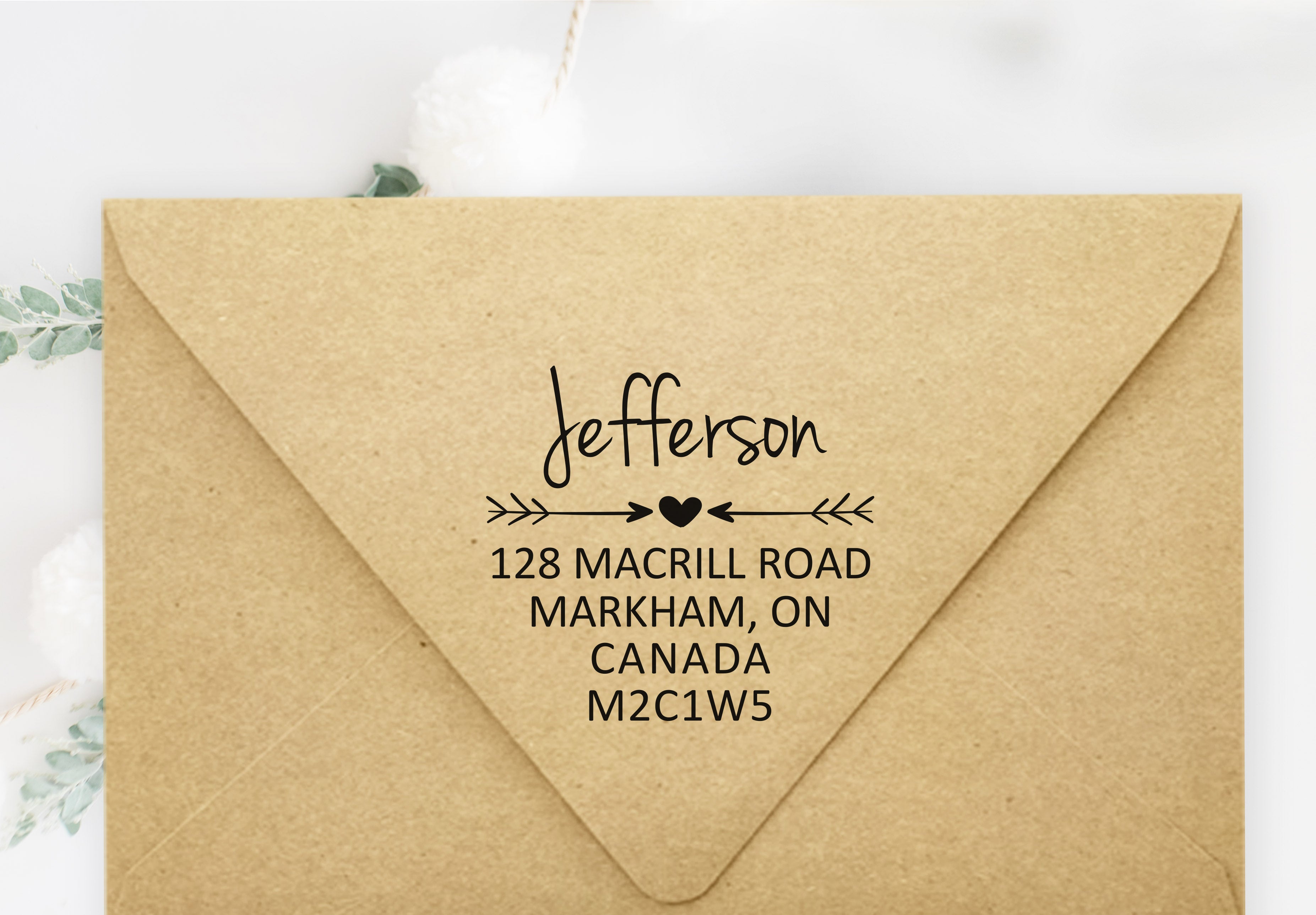 Jefferson Address Stamp