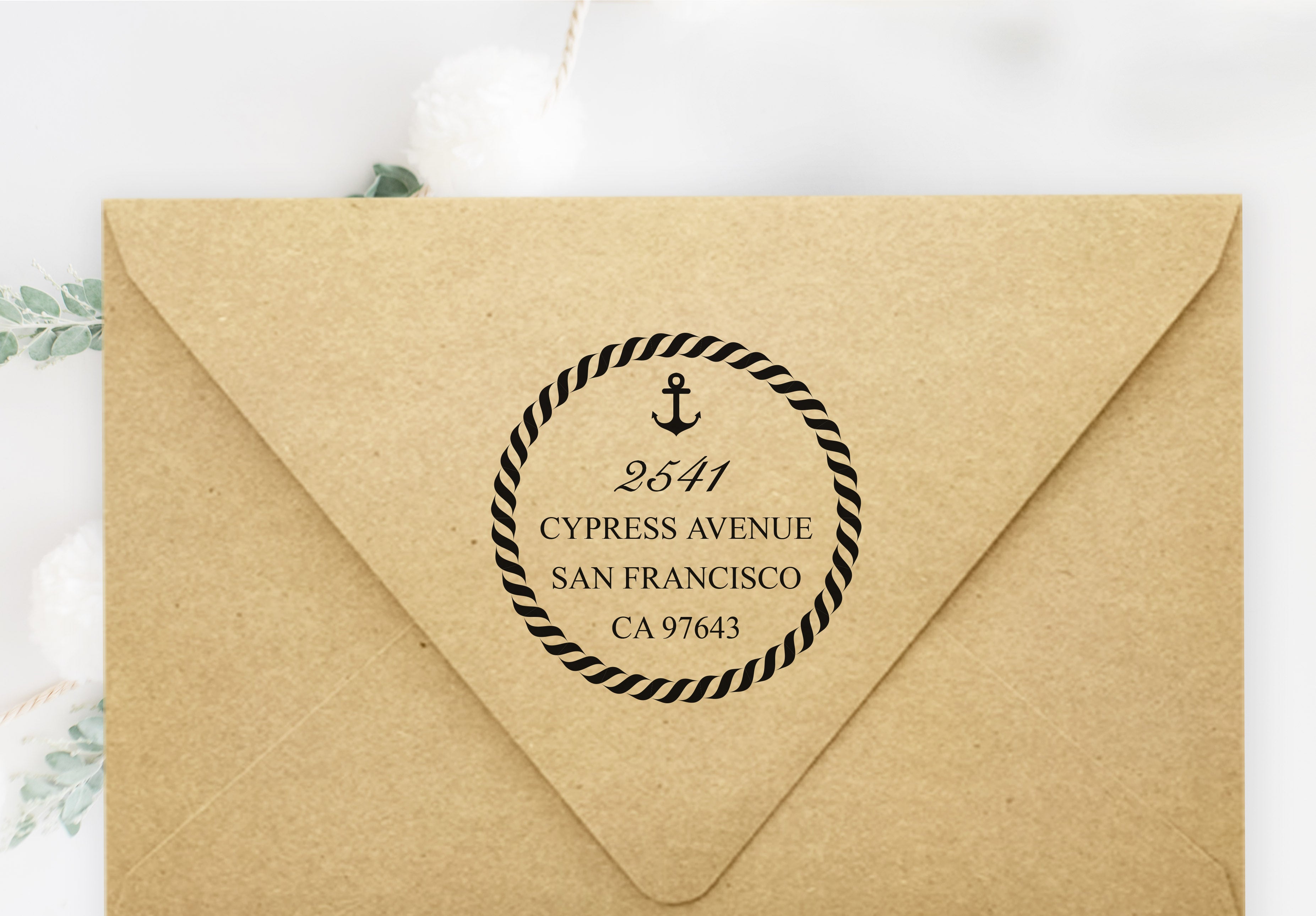 Nautical Address Stamp