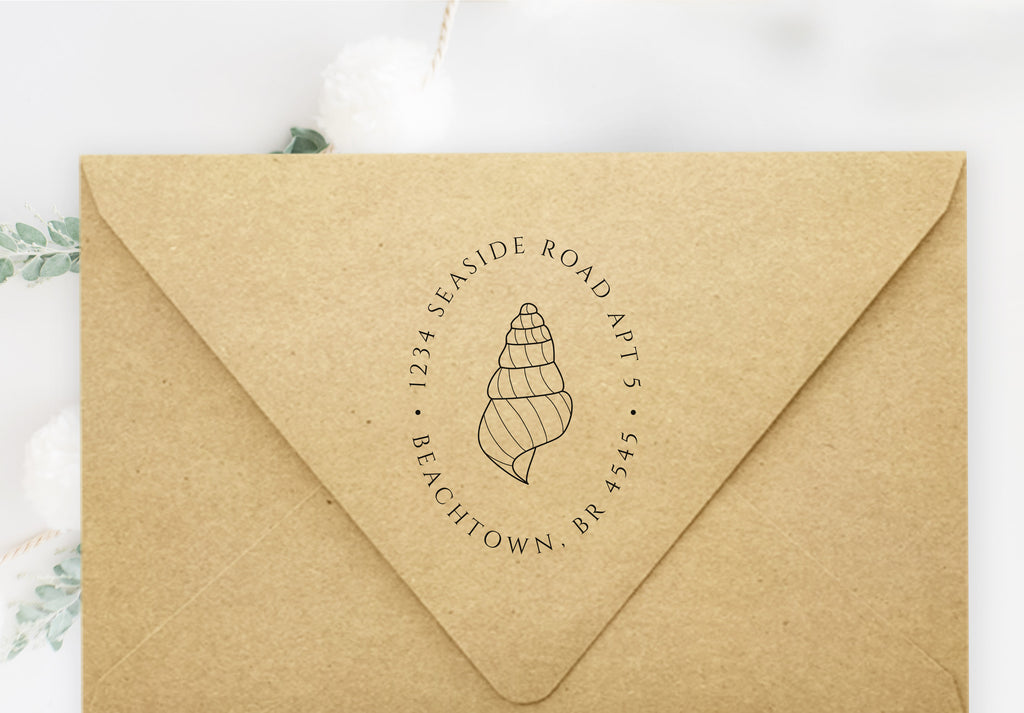 Seashell Address Stamp