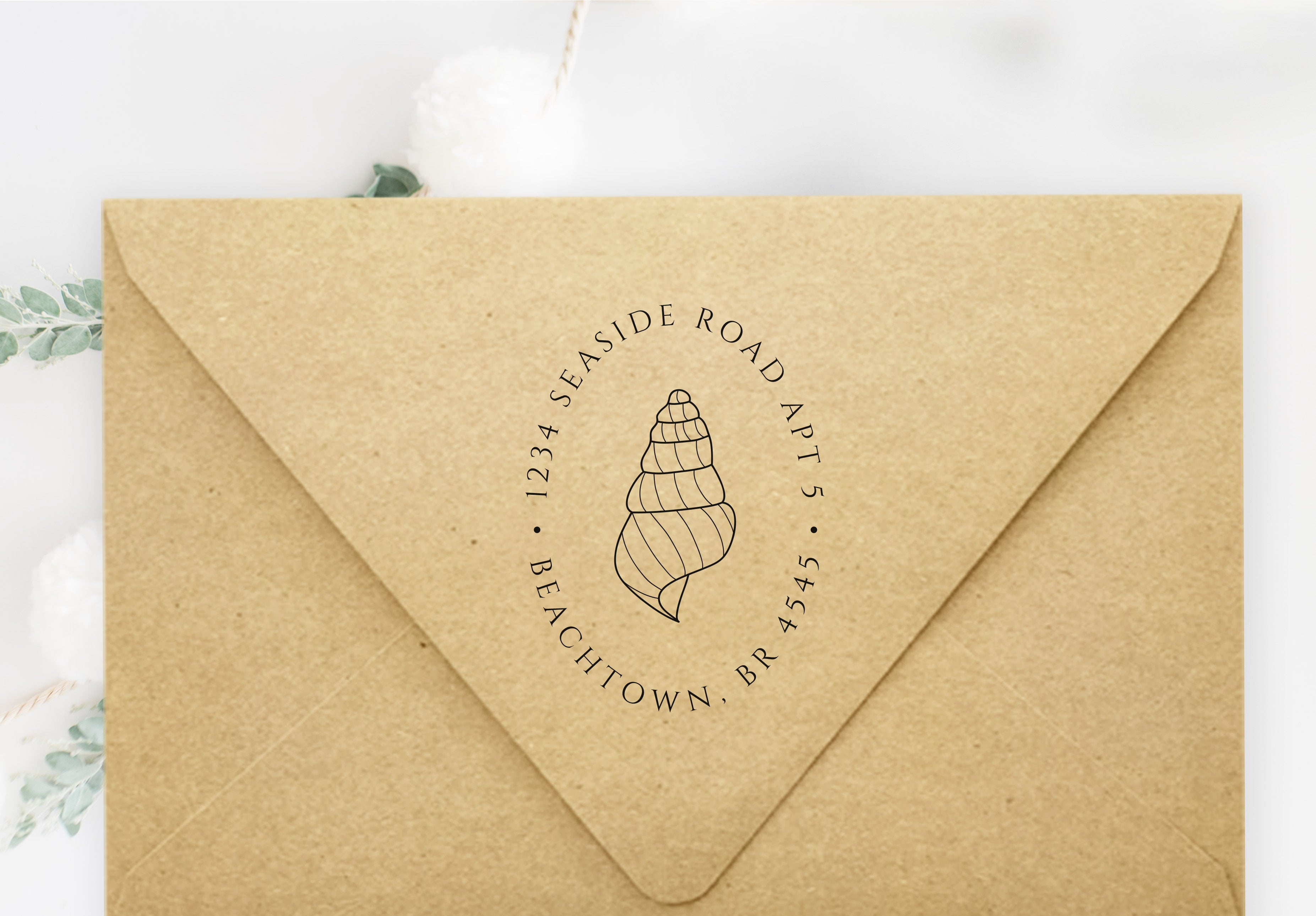 Seashell Address Stamp