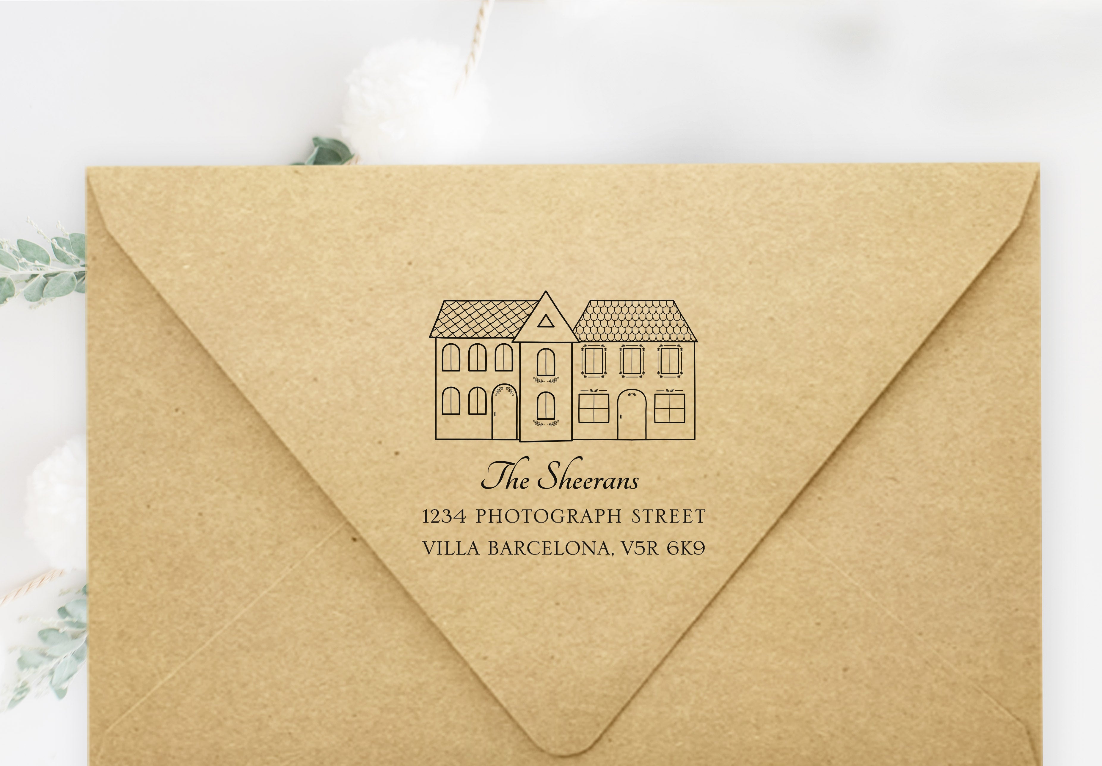 Sheeran House Address Stamp