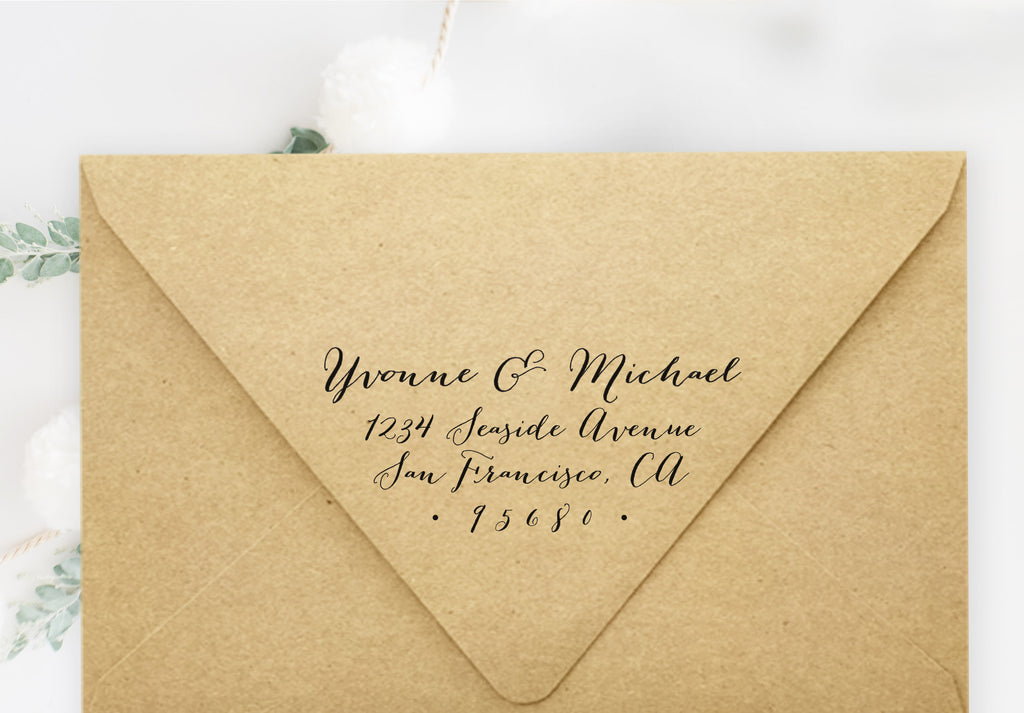 Calligraphy Address Address Stamp