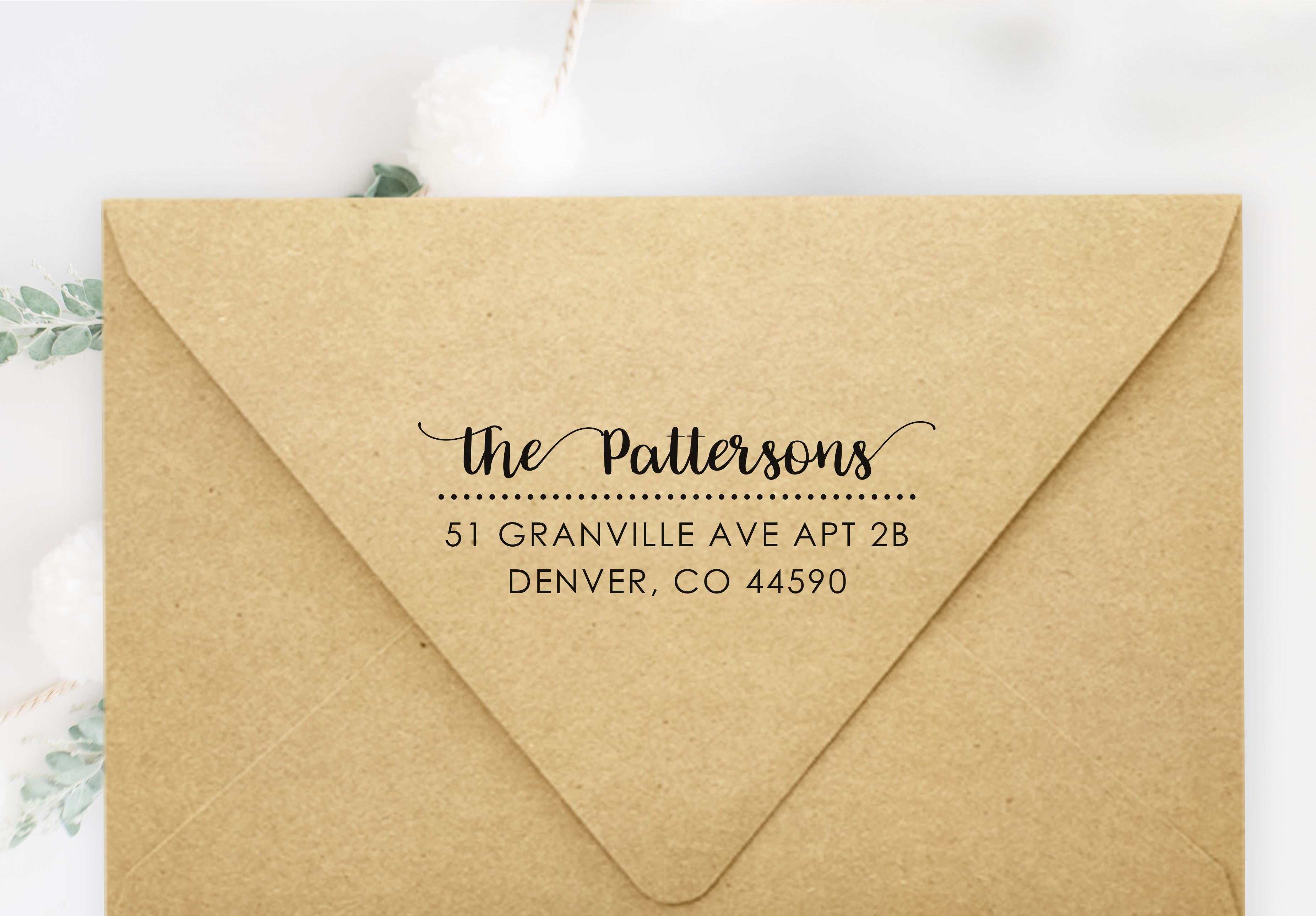 Pattersons Address Stamp