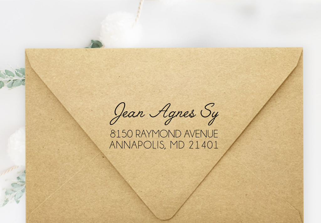 Jean Agnes Address Stamp