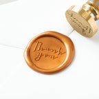 Wax Seal - Thank You Calligraphy