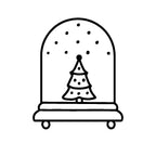 Wax Seal Stamp - Tree Snow Globe