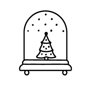 Wax Seal Stamp - Tree Snow Globe