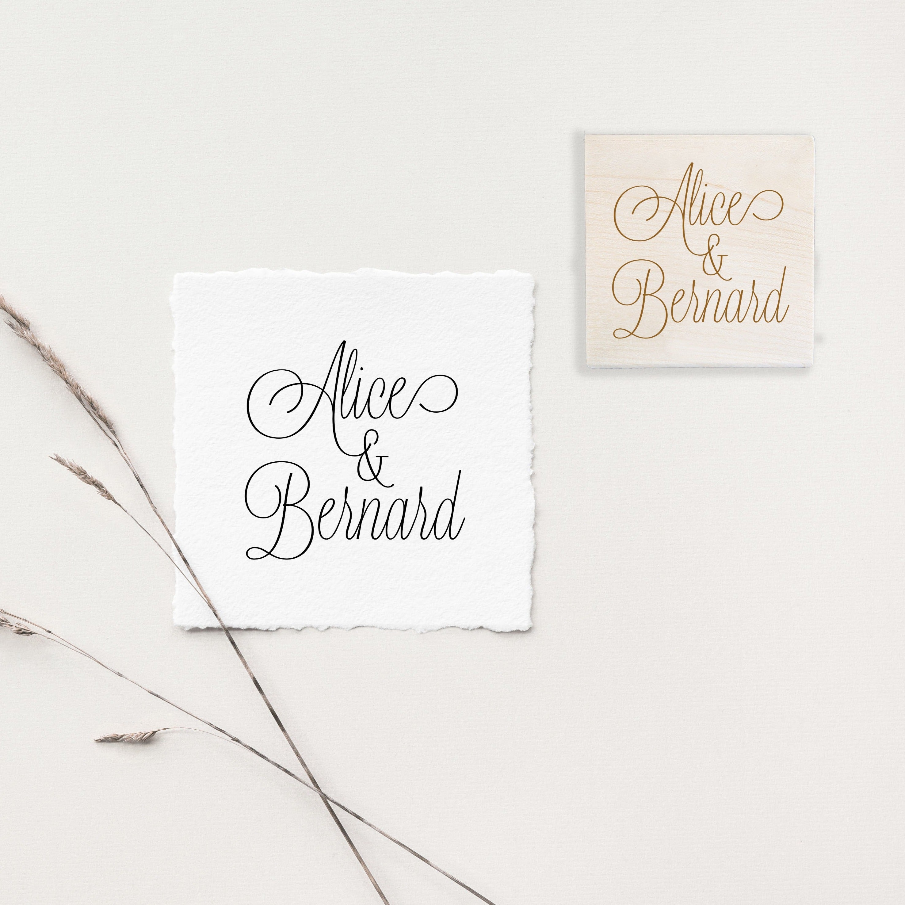 Alice Wedding Stamp