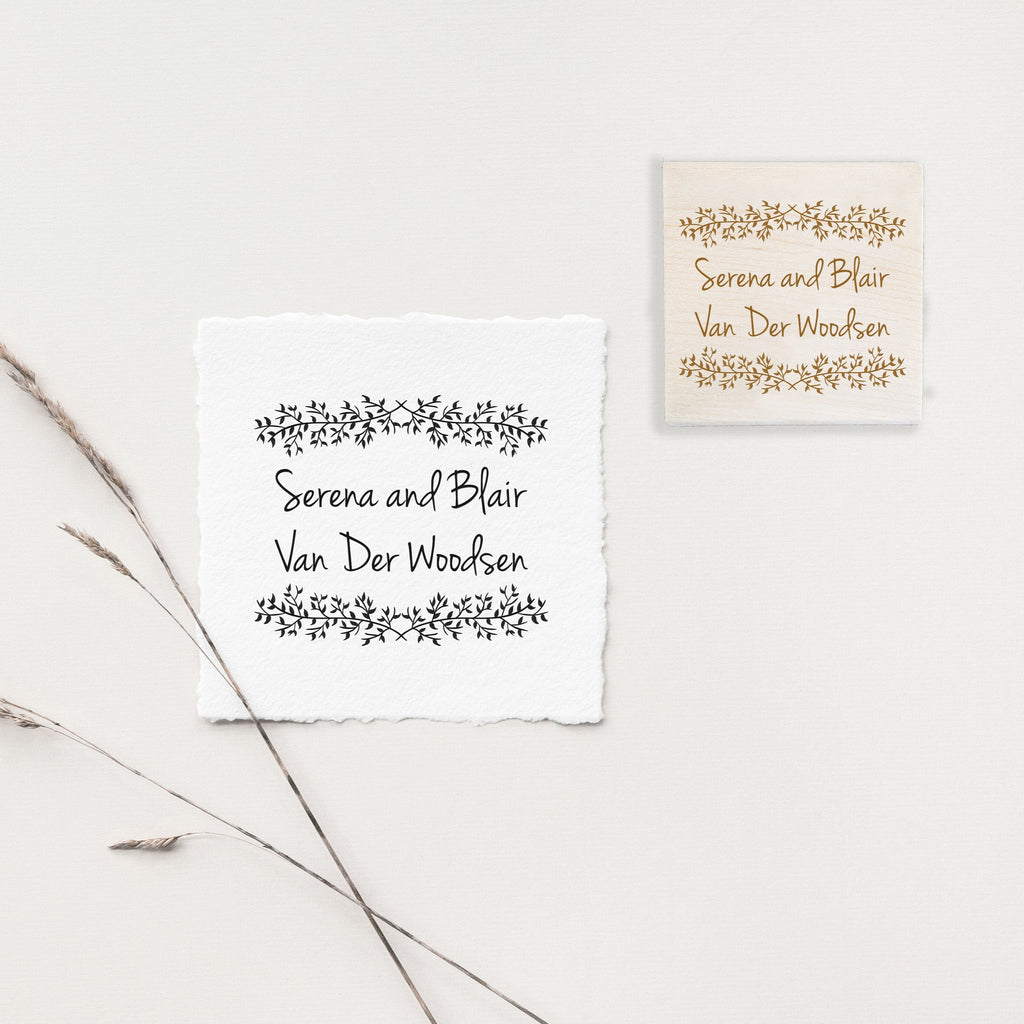 Stamp - Leaves Couple