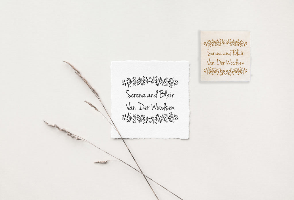Stamp - Leaves Couple