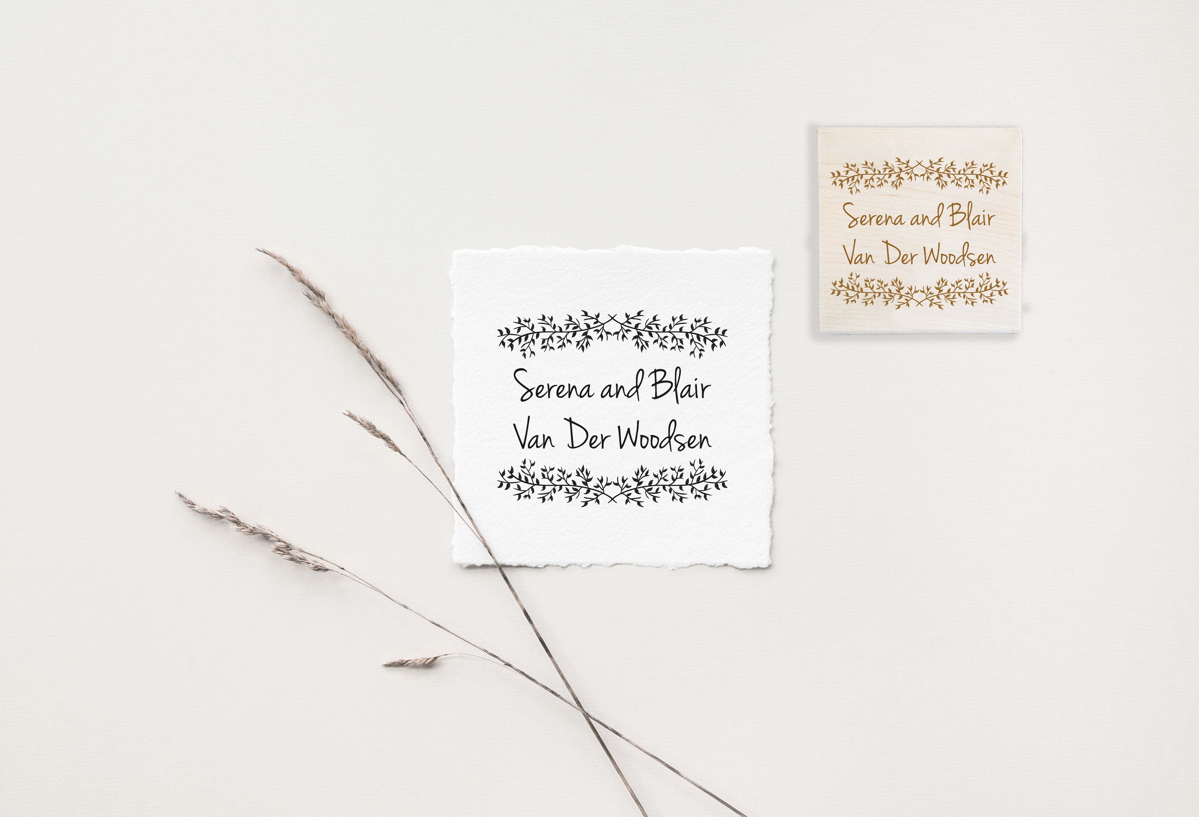 Stamp - Leaves Couple