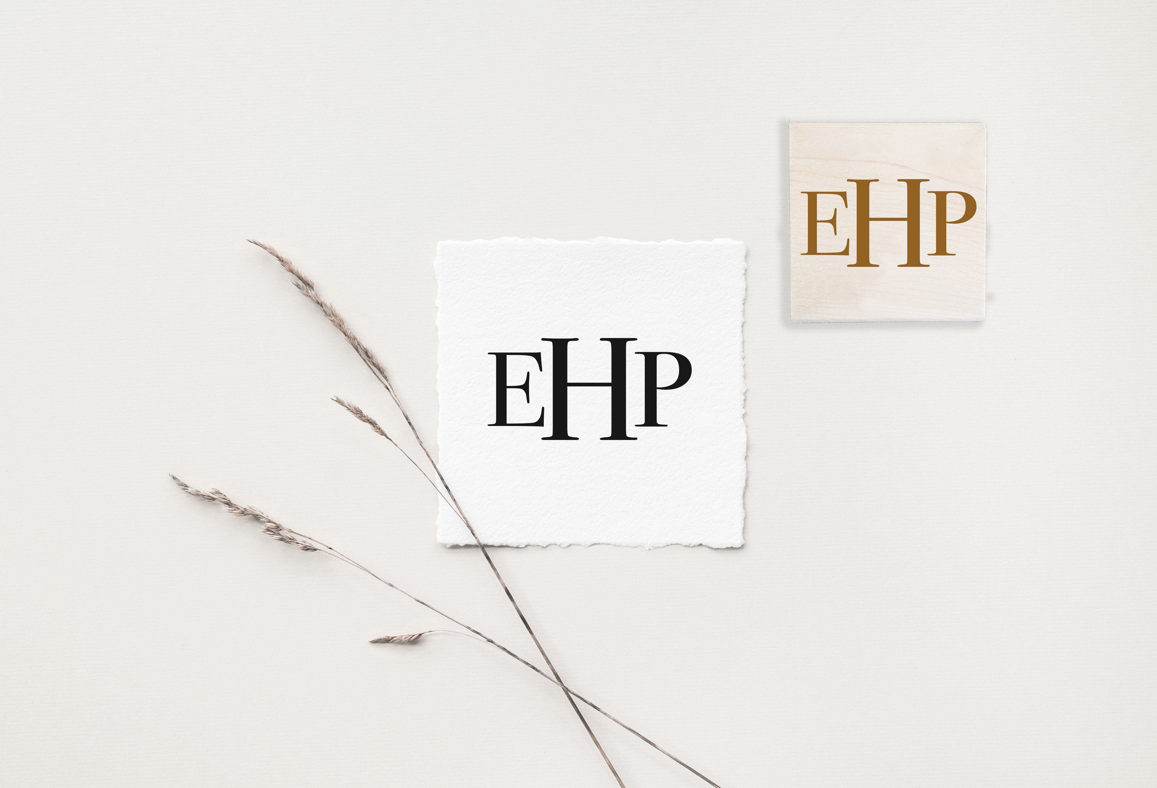 Monogram Serif Wedding Stamp