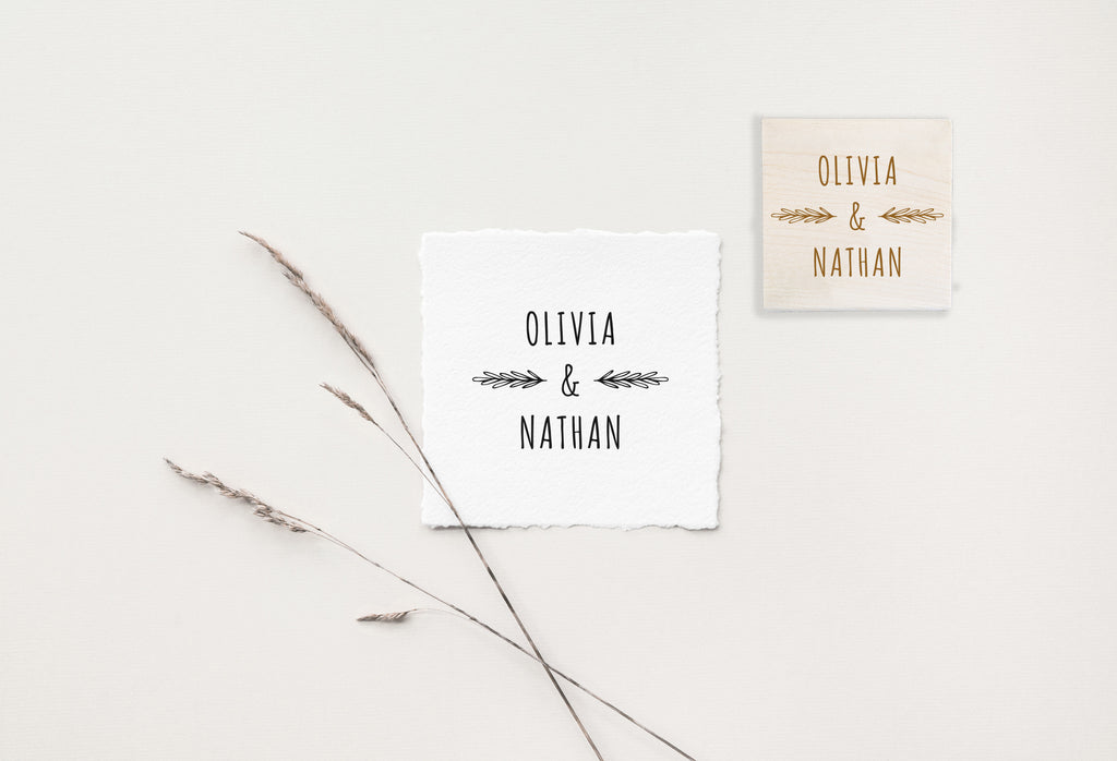 Olivia & Nathan Wedding Stamp