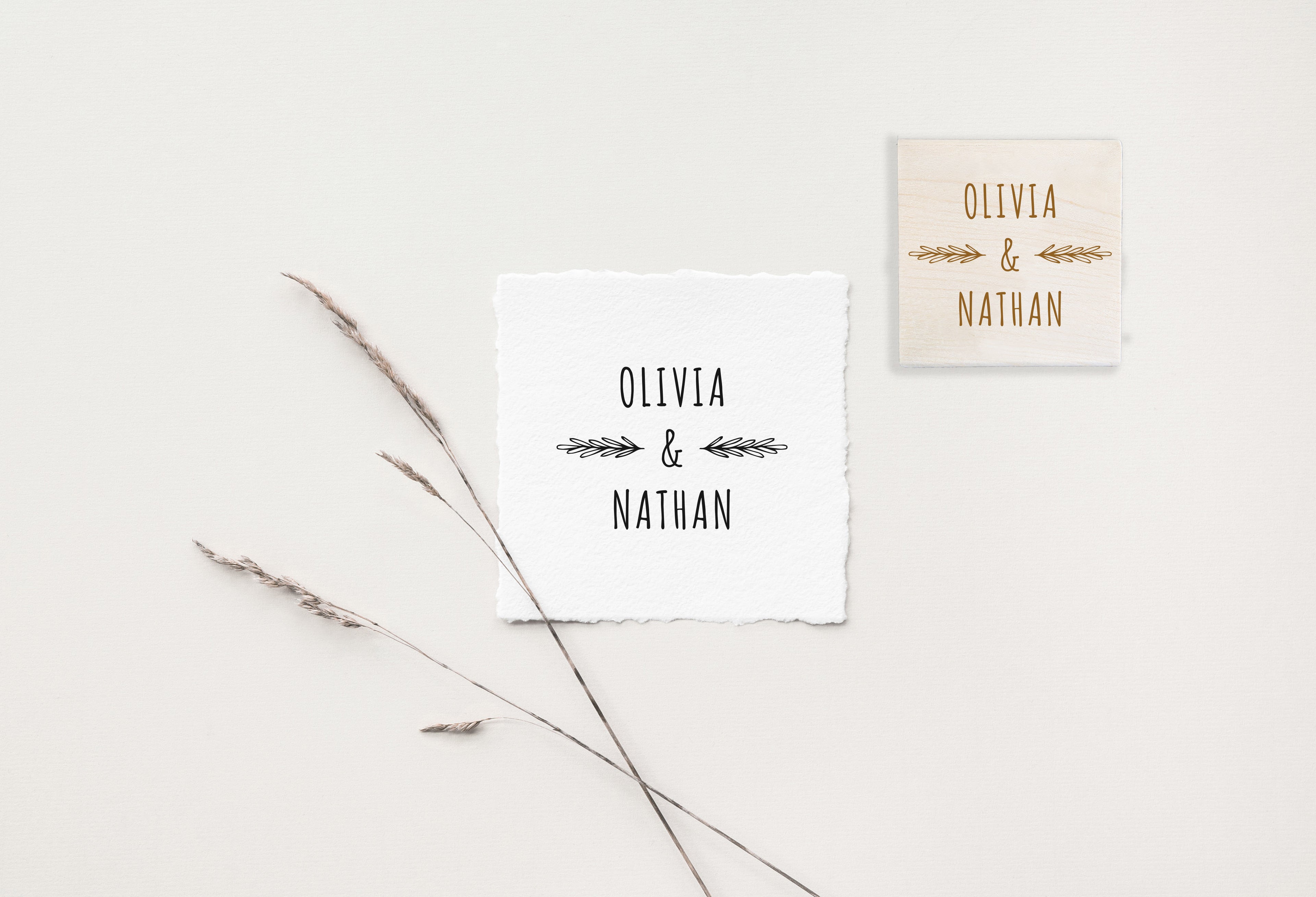 Olivia & Nathan Wedding Stamp