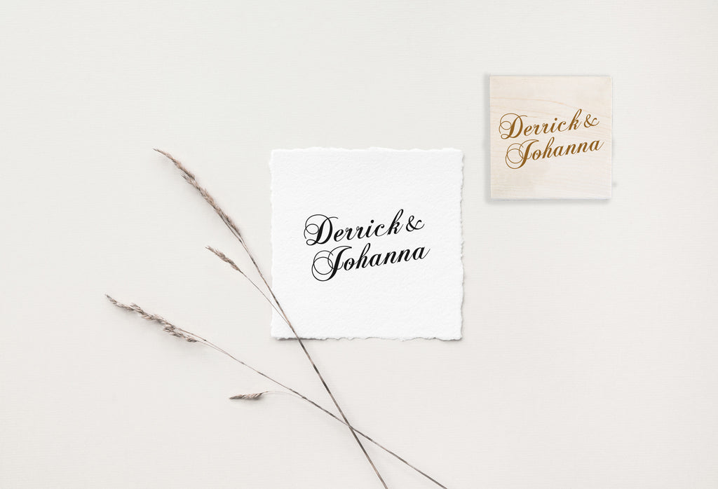 Two Names Wedding Stamp