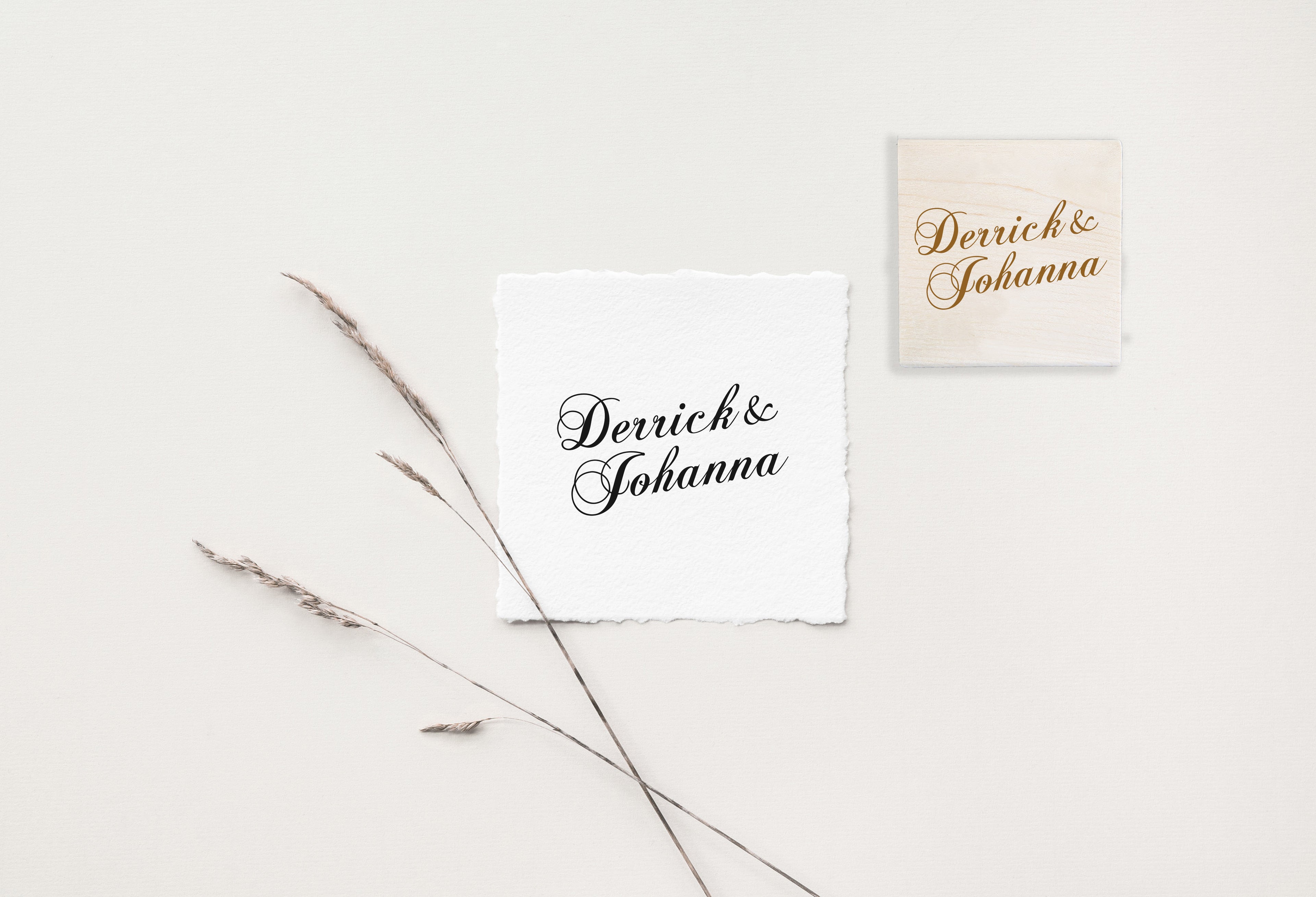 Two Names Wedding Stamp