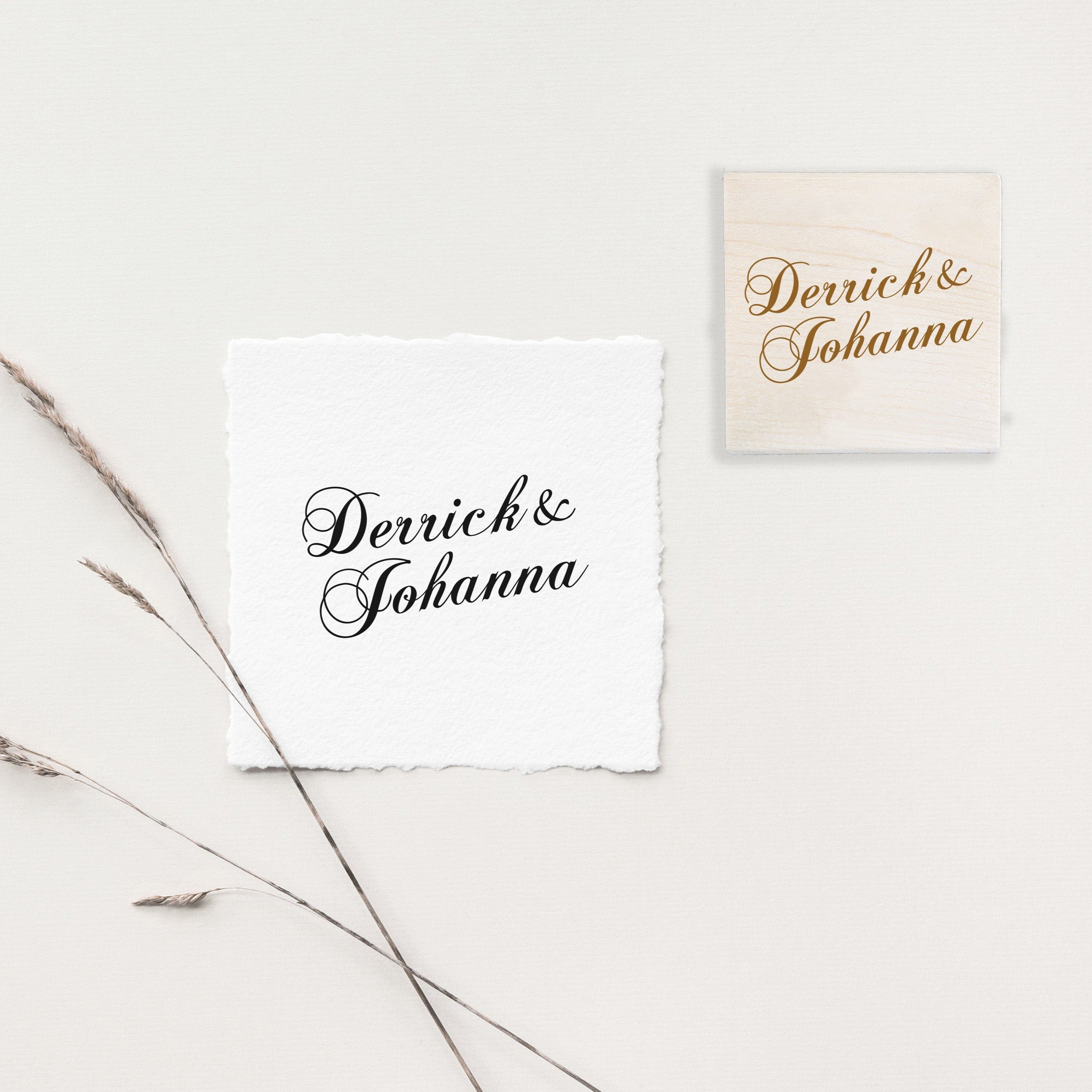 Two Names Wedding Stamp