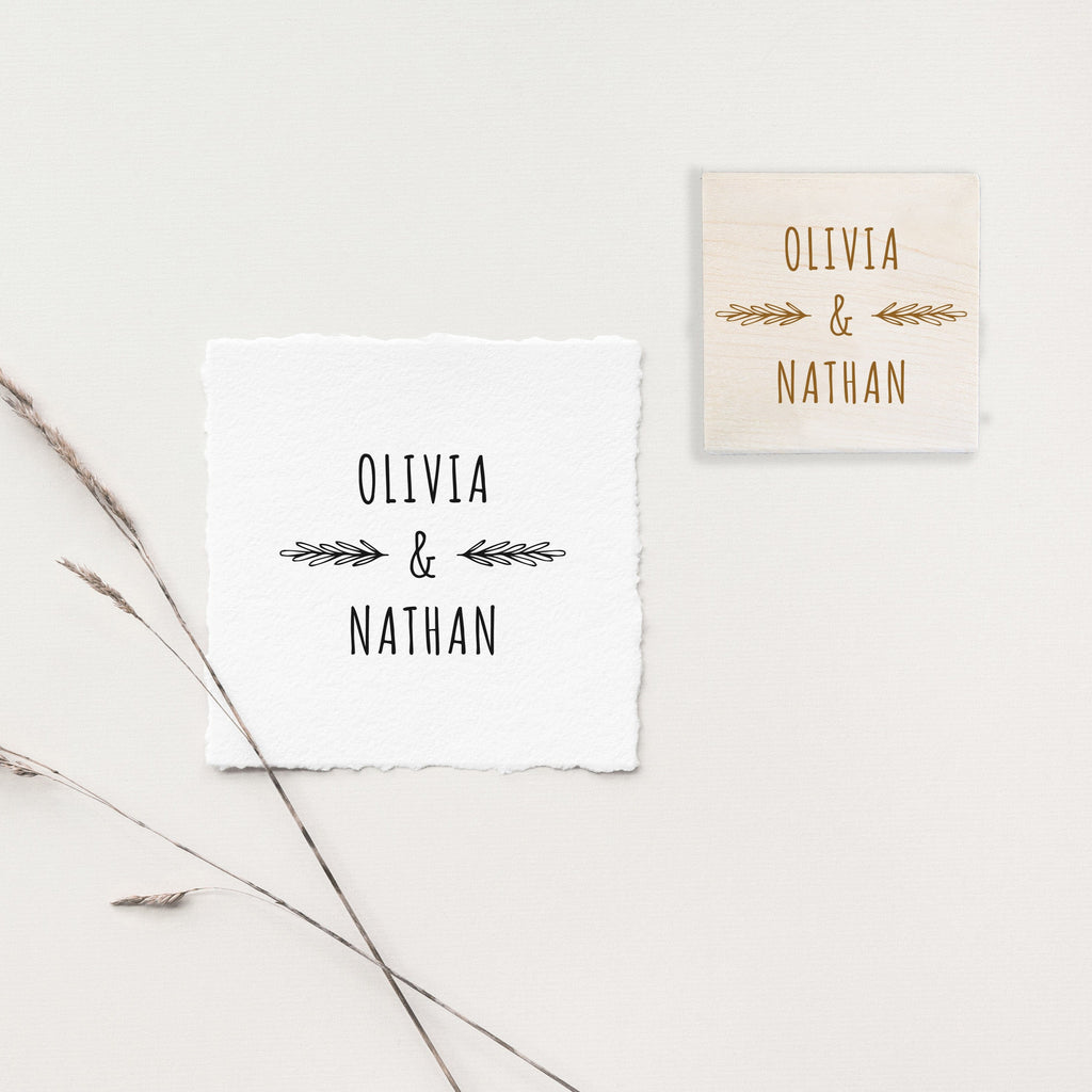 Olivia & Nathan Wedding Stamp