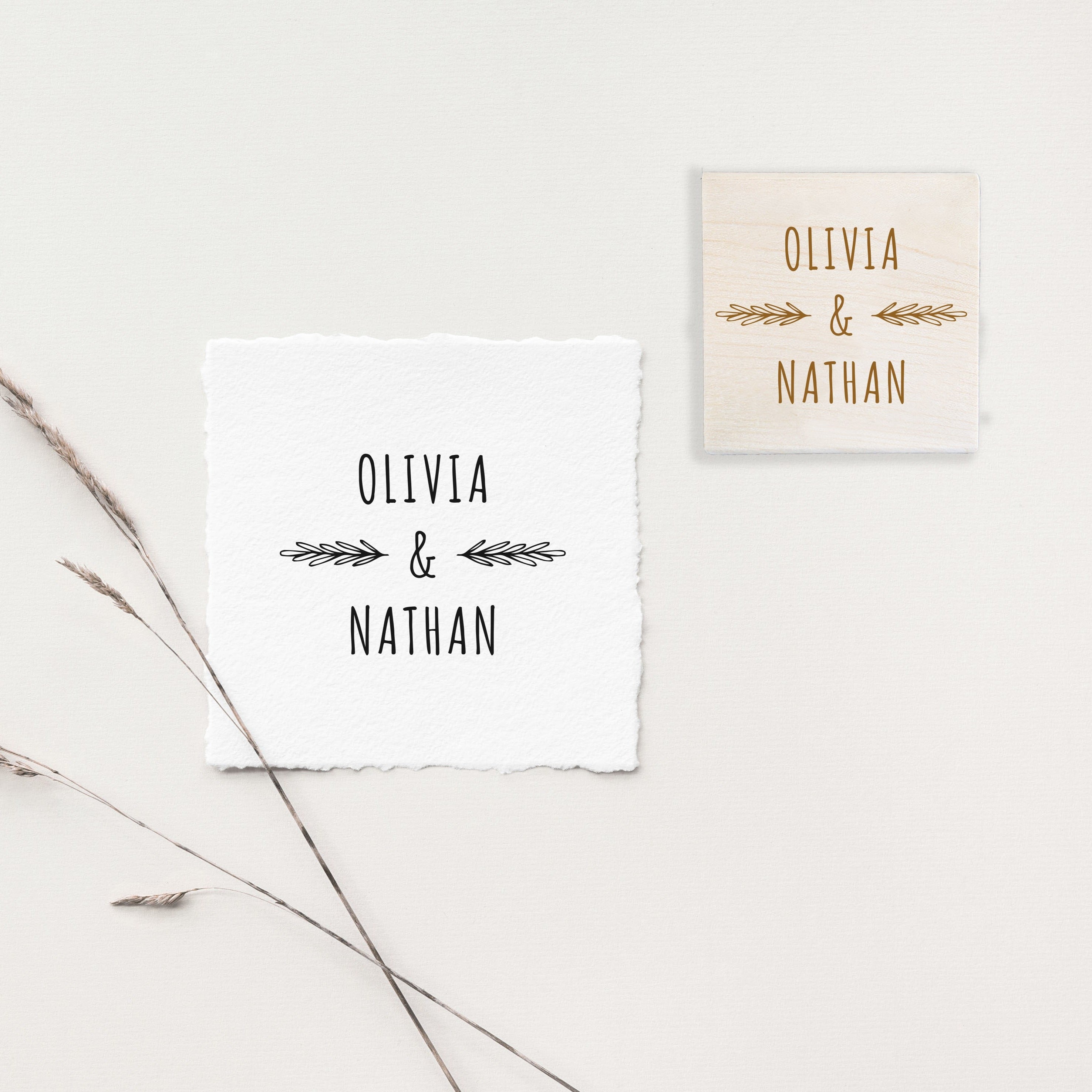 Olivia & Nathan Wedding Stamp