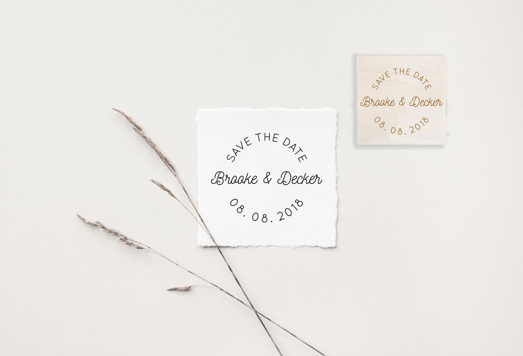 Brooke Save the Date Wedding Stamp