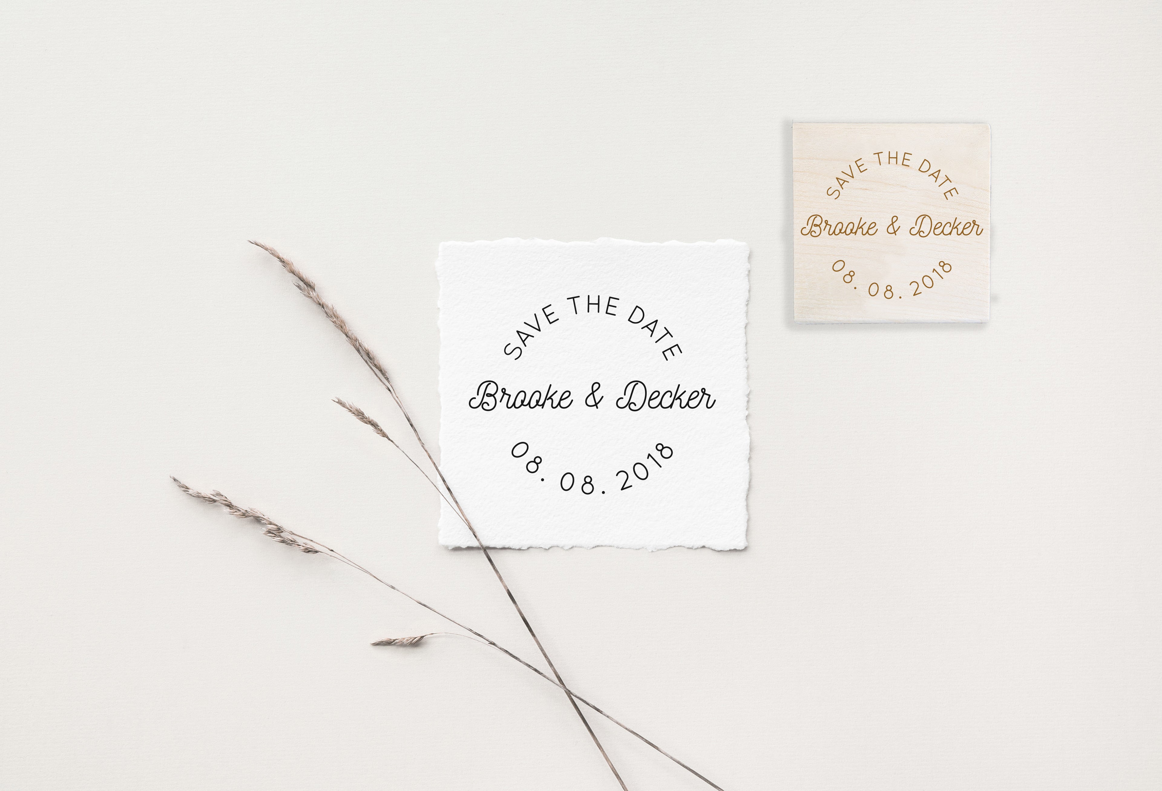 Brooke Save the Date Wedding Stamp